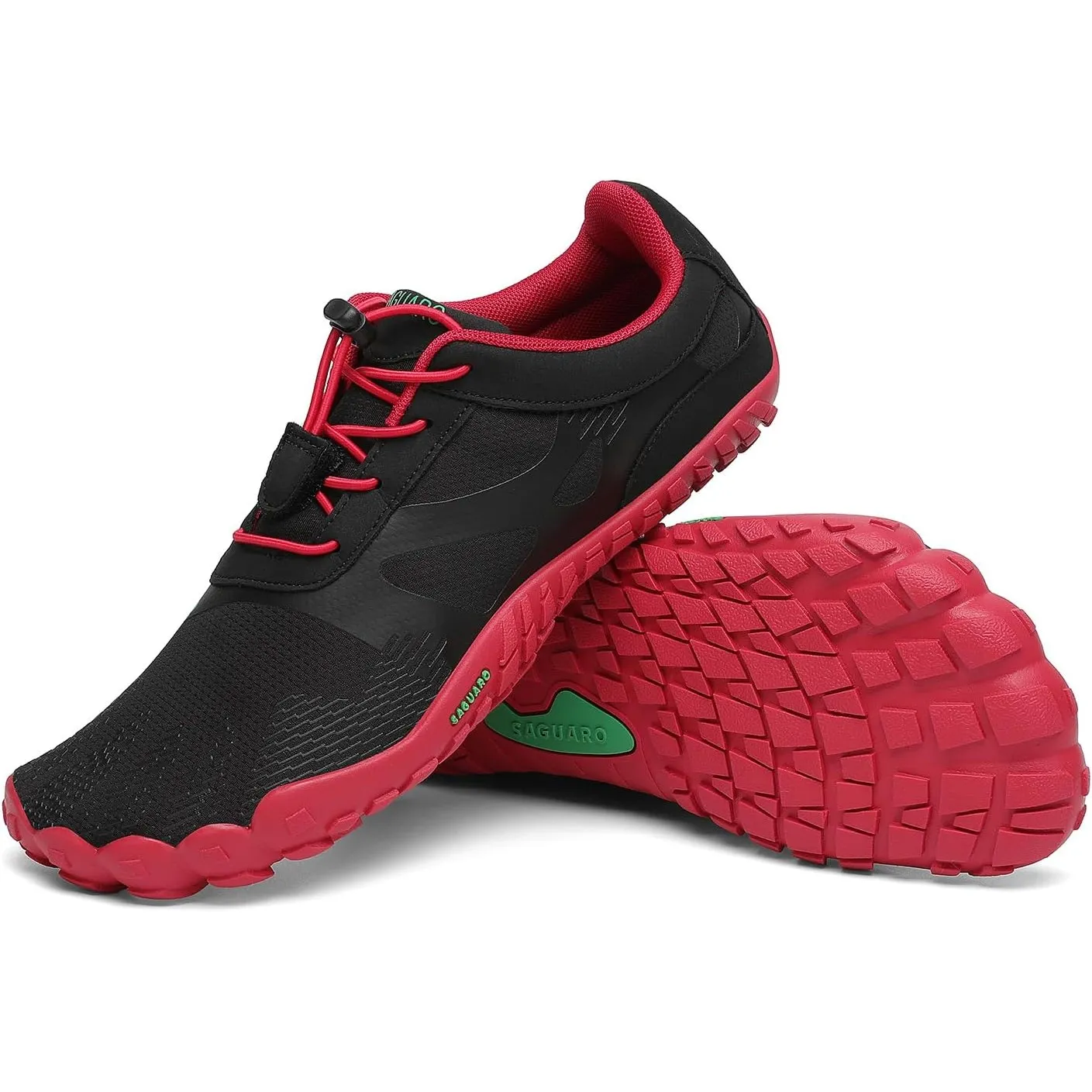 SAGUARO Unisex Barfußschuhe Outdoor Barfuss Traillaufschuhe Zehenschuhe mit Zero-Drop Solhe Gr.36-48