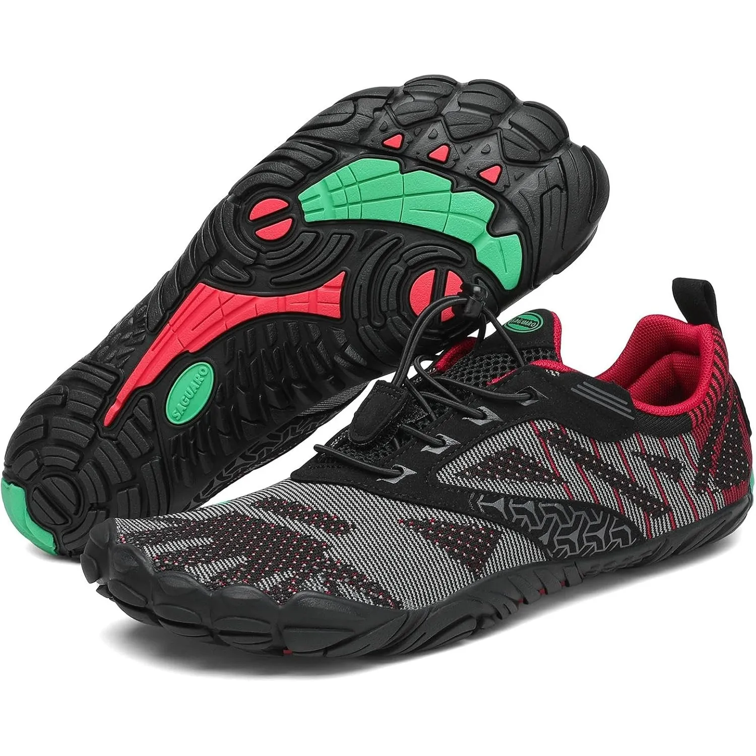SAGUARO Unisex Barfußschuhe Damen Minimalistische Fitnessschuhe Herren Outdoor Wanderschuhe Traillaufschuhe Gr.36-48