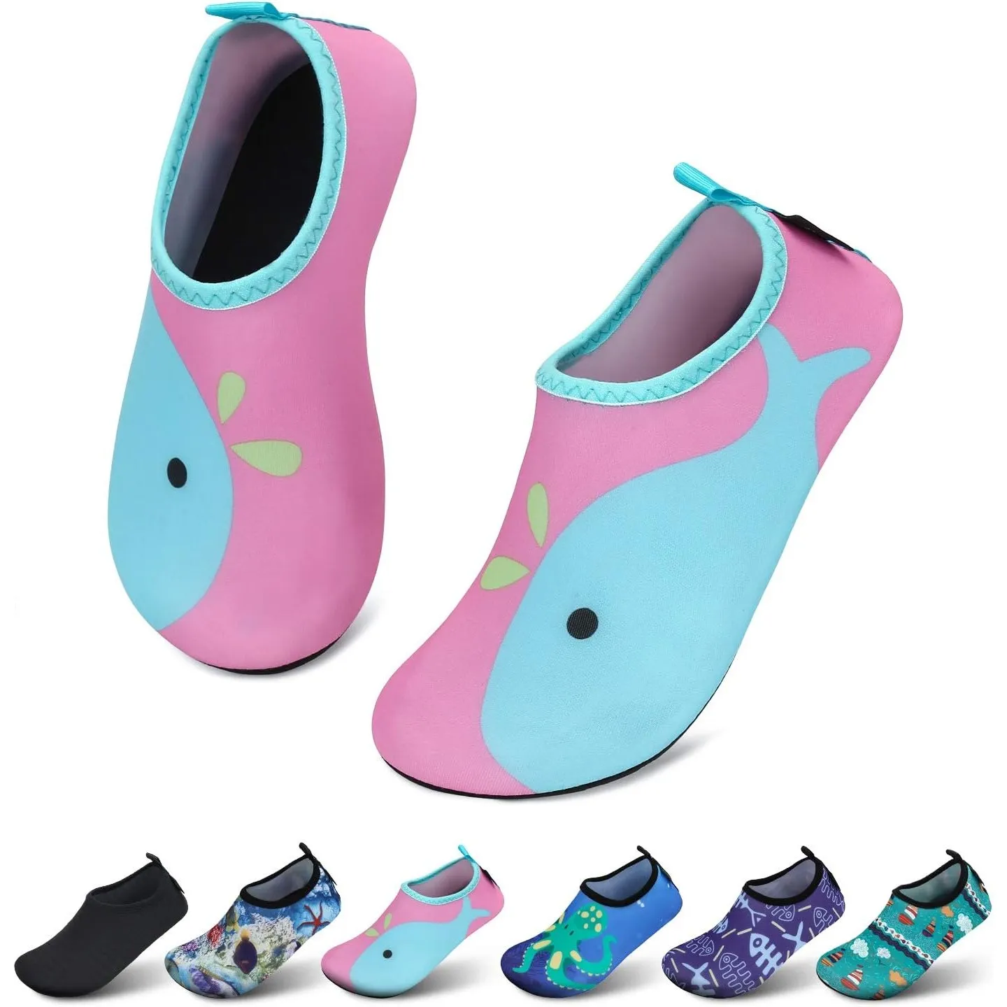 SAGUARO Kinder Badeschuhe Mädchen Schwimmschuhe Junge Schnell Trocken Outdoor Aqua Schuhe Pool Yoga，21-35EU