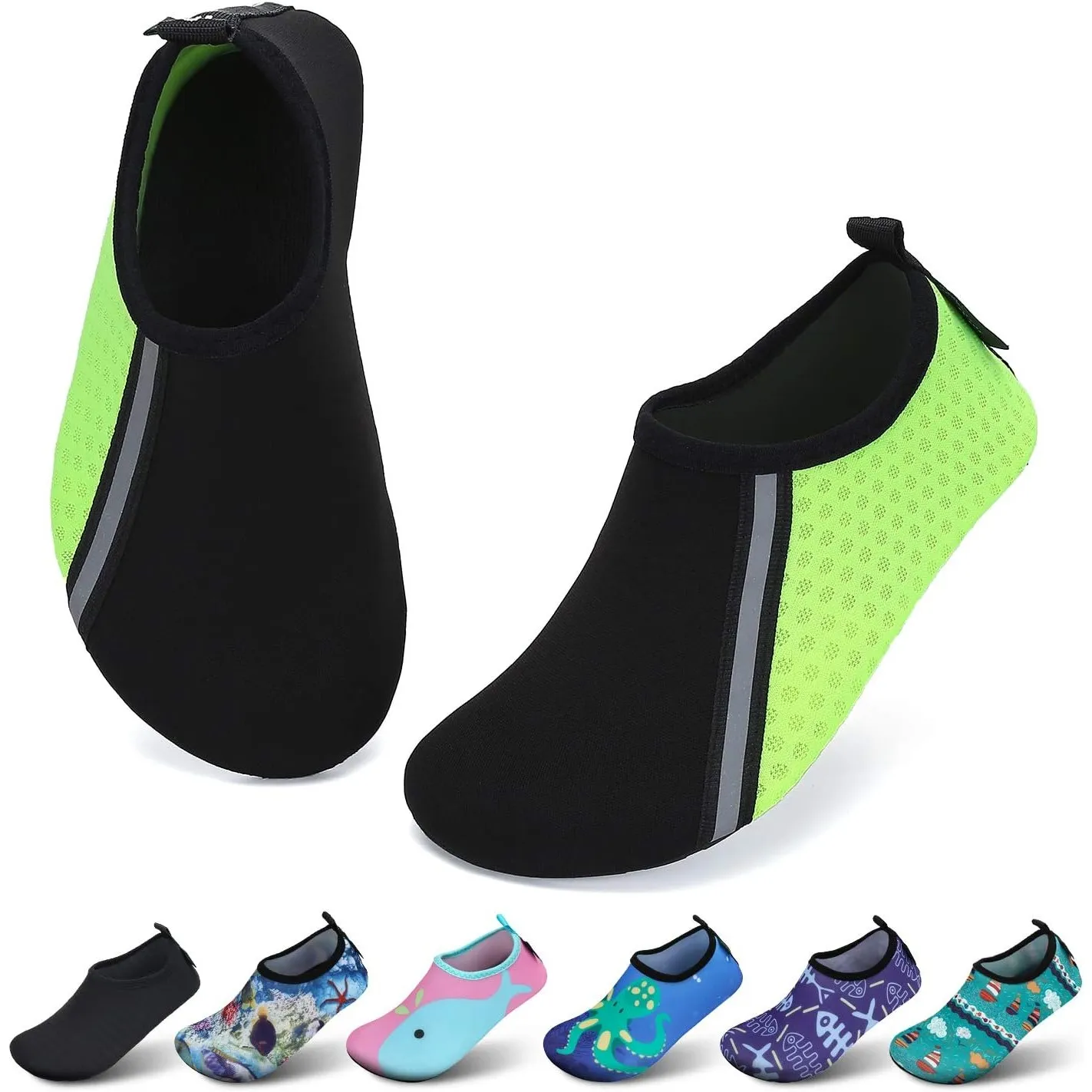 SAGUARO Kinder Badeschuhe Mädchen Schwimmschuhe Junge Schnell Trocken Outdoor Aqua Schuhe Pool Yoga，21-35EU