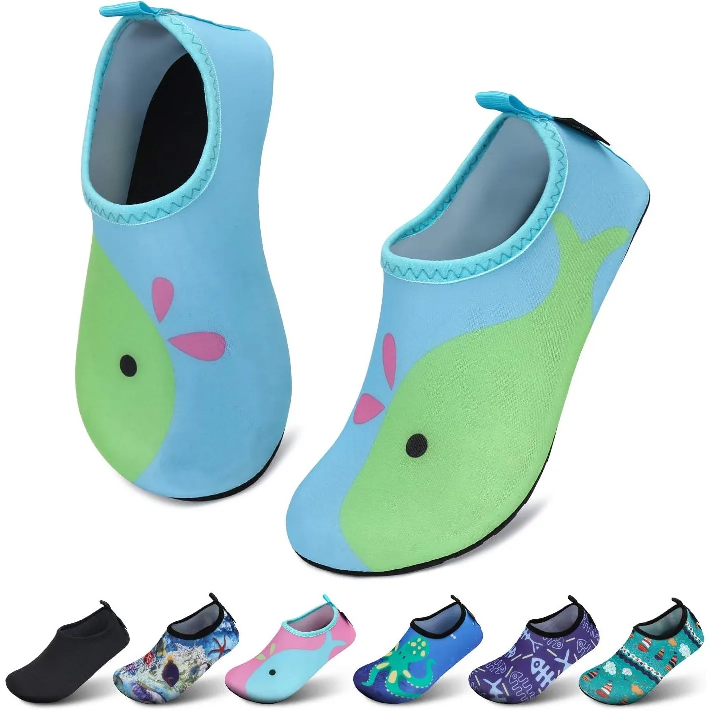 SAGUARO Kinder Badeschuhe Mädchen Schwimmschuhe Junge Schnell Trocken Outdoor Aqua Schuhe Pool Yoga，21-35EU