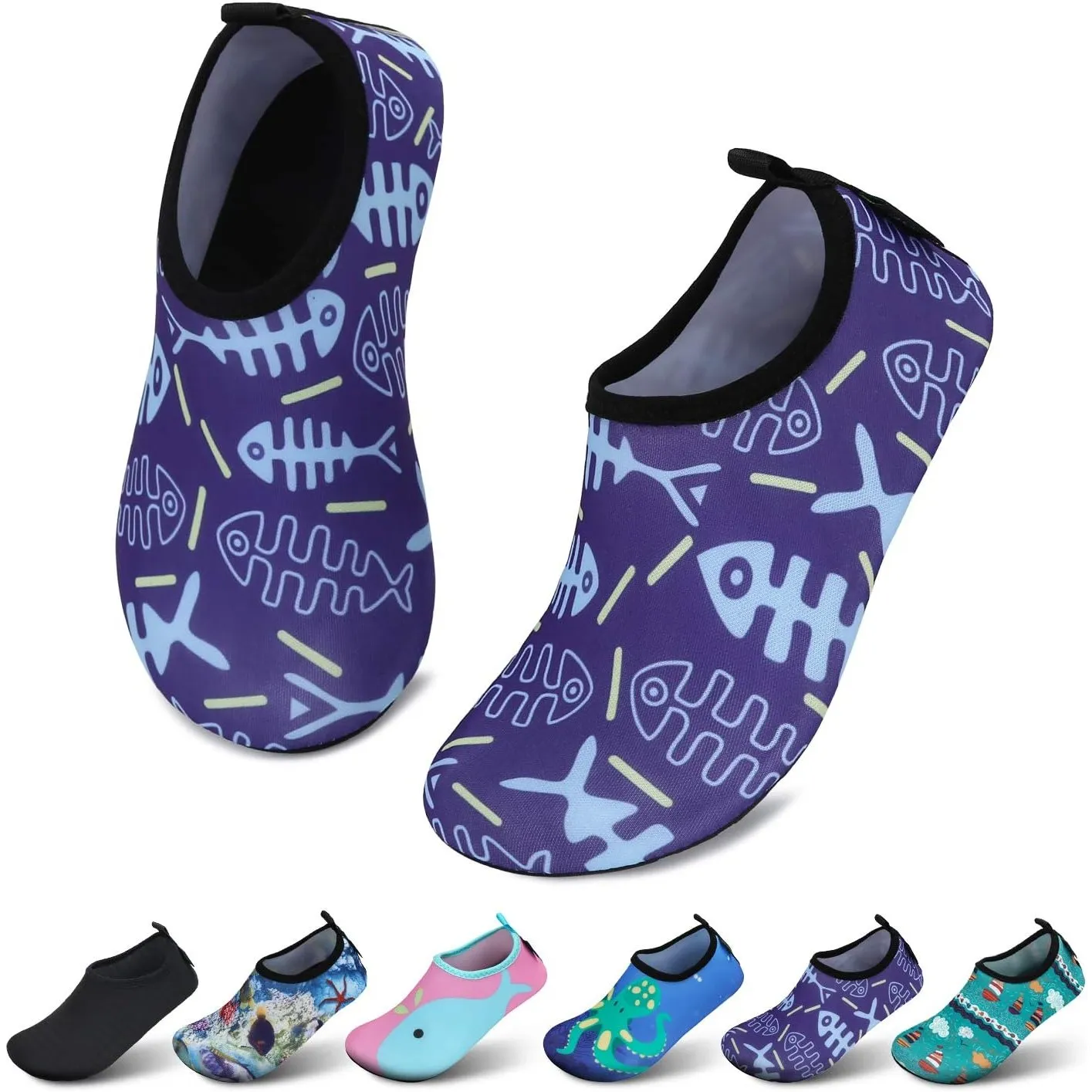 SAGUARO Kinder Badeschuhe Mädchen Schwimmschuhe Junge Schnell Trocken Outdoor Aqua Schuhe Pool Yoga，21-35EU