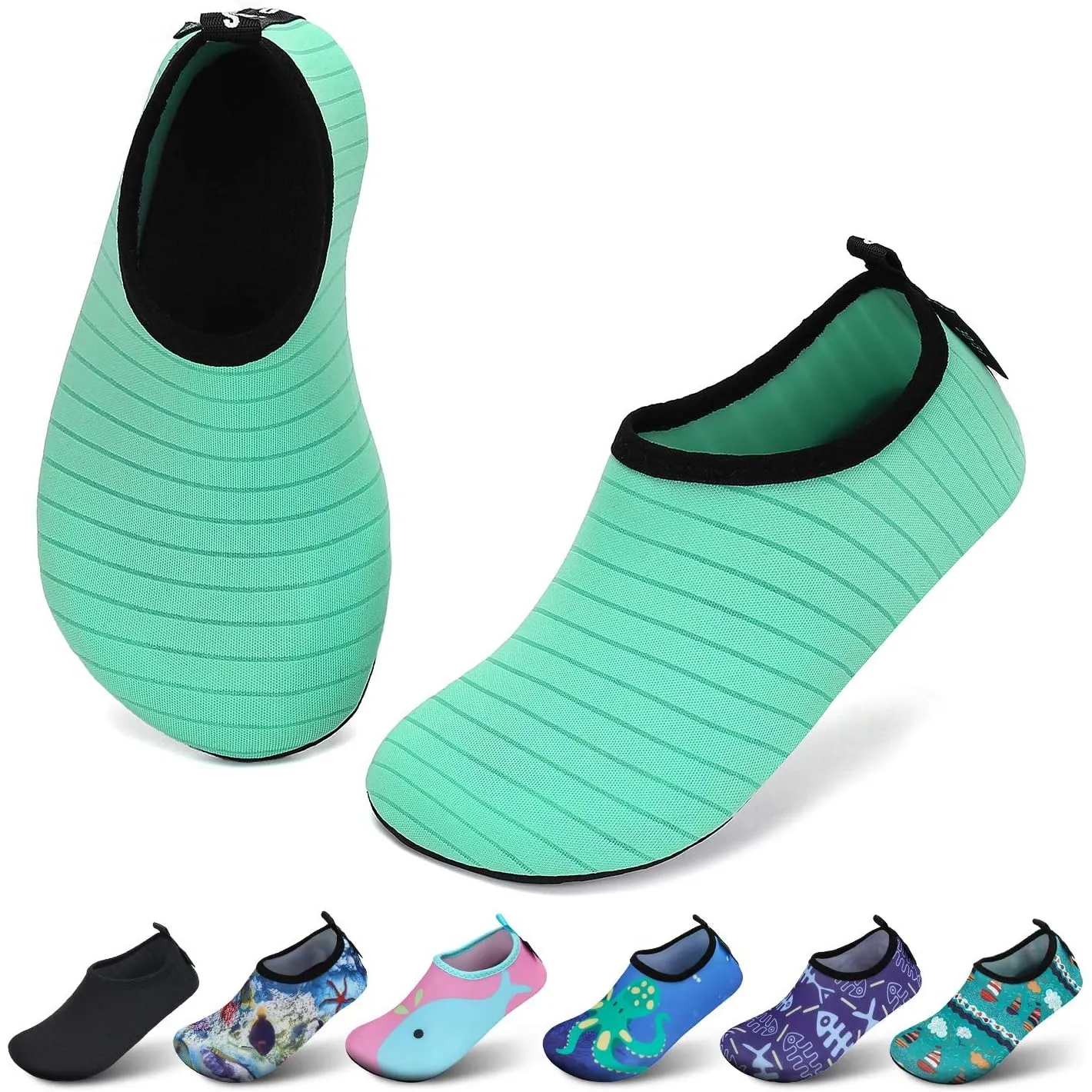 SAGUARO Kinder Badeschuhe Mädchen Schwimmschuhe Junge Schnell Trocken Outdoor Aqua Schuhe Pool Yoga，21-35EU
