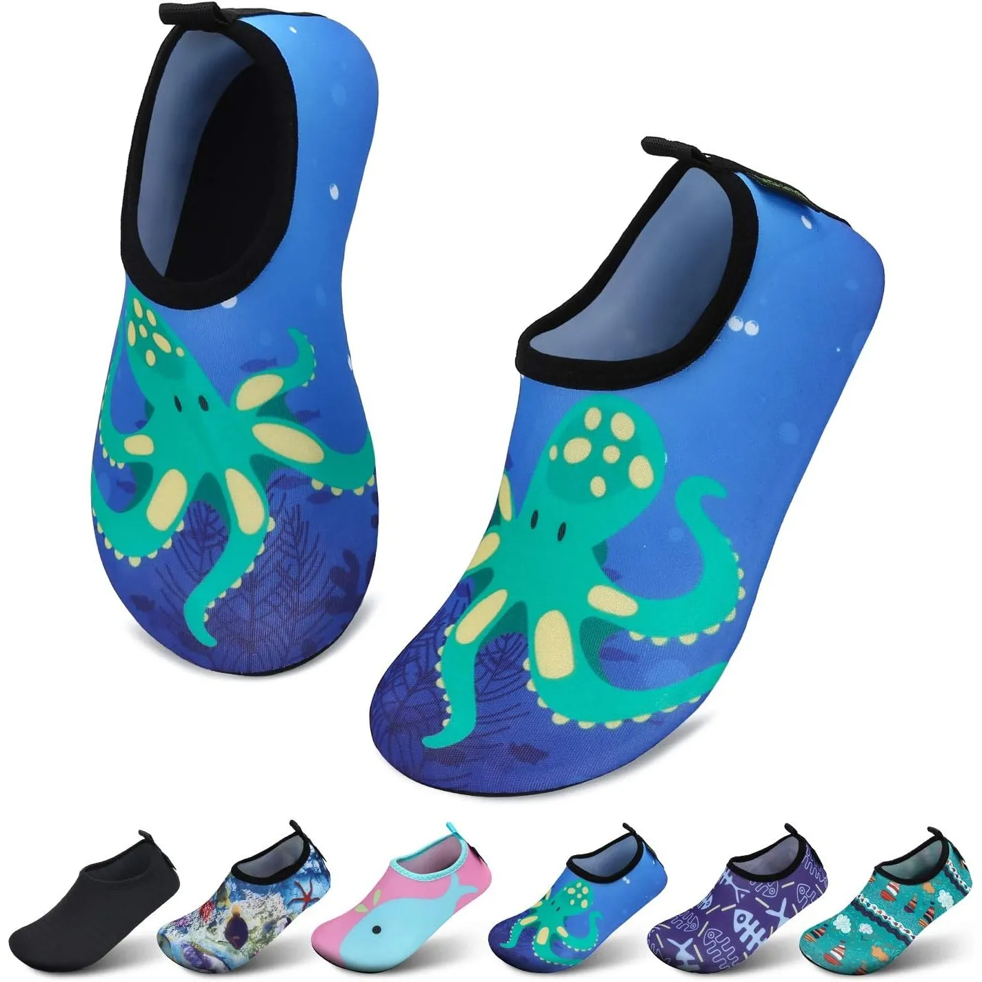 SAGUARO Kinder Badeschuhe Mädchen Schwimmschuhe Junge Schnell Trocken Outdoor Aqua Schuhe Pool Yoga，21-35EU