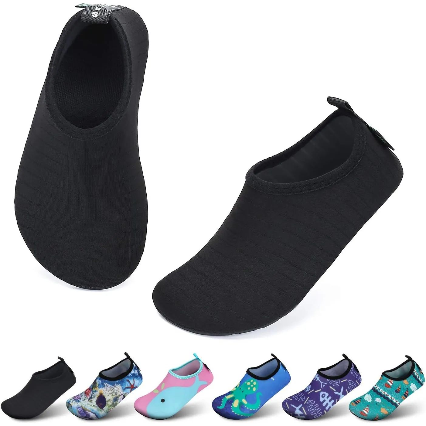SAGUARO Kinder Badeschuhe Mädchen Schwimmschuhe Junge Schnell Trocken Outdoor Aqua Schuhe Pool Yoga，21-35EU