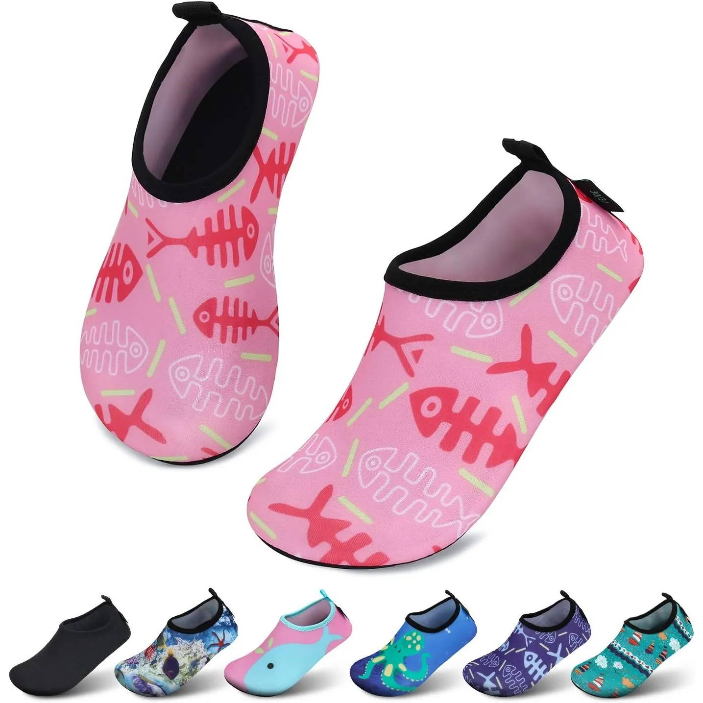 SAGUARO Kinder Badeschuhe Mädchen Schwimmschuhe Junge Schnell Trocken Outdoor Aqua Schuhe Pool Yoga，21-35EU