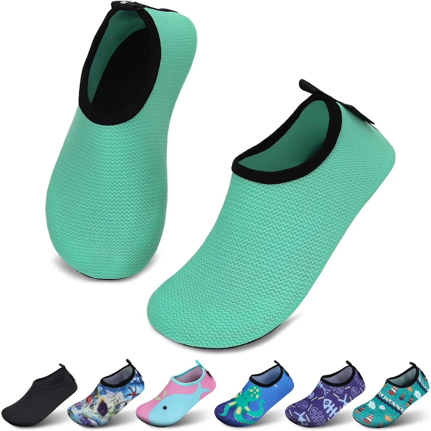 SAGUARO Kinder Badeschuhe Mädchen Schwimmschuhe Junge Schnell Trocken Outdoor Aqua Schuhe Pool Yoga，21-35EU