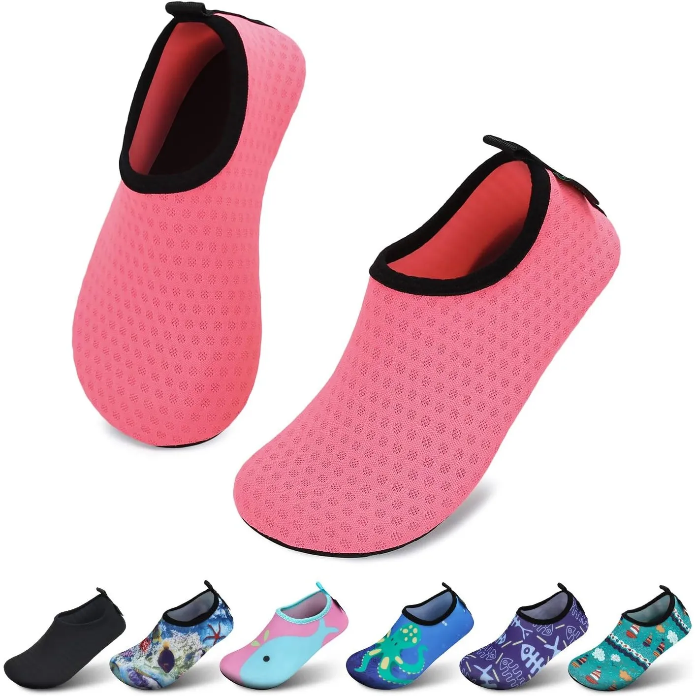 SAGUARO Kinder Badeschuhe Mädchen Schwimmschuhe Junge Schnell Trocken Outdoor Aqua Schuhe Pool Yoga，21-35EU