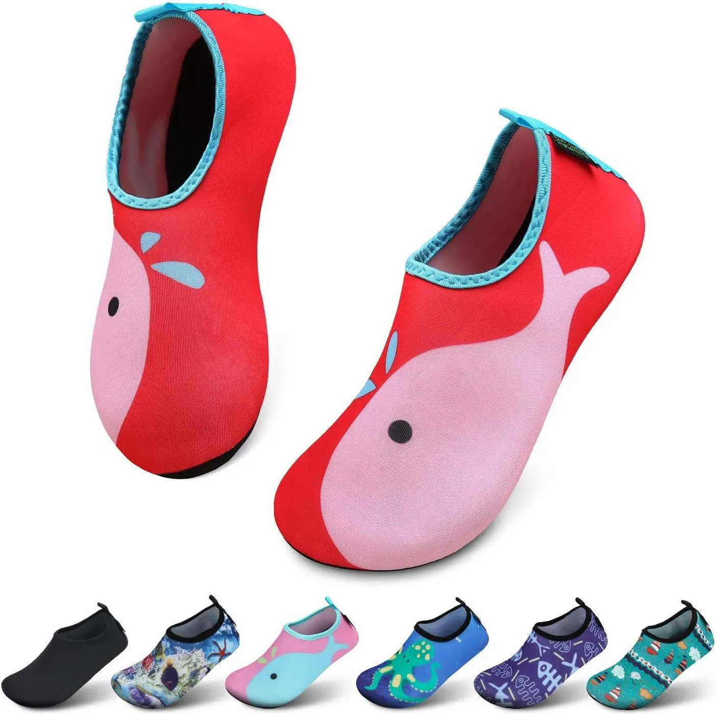 SAGUARO Kinder Badeschuhe Mädchen Schwimmschuhe Junge Schnell Trocken Outdoor Aqua Schuhe Pool Yoga，21-35EU