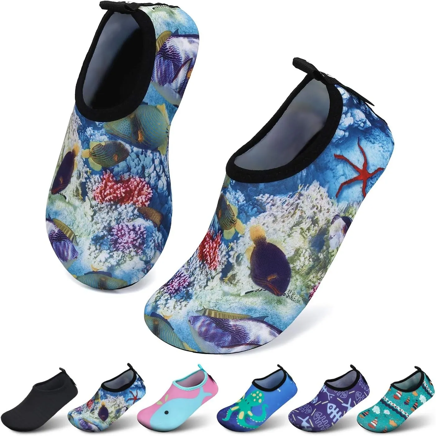 SAGUARO Kinder Badeschuhe Mädchen Schwimmschuhe Junge Schnell Trocken Outdoor Aqua Schuhe Pool Yoga，21-35EU