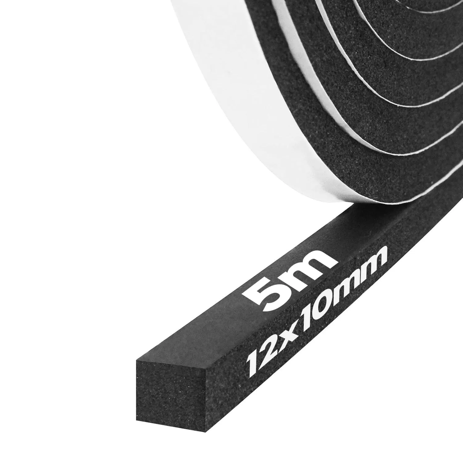 Storystore Dichtungsband Selbstklebend, Schaumstoff Dichtungsband 12 mm(B) x10 mm(D), Moosgummi selbstklebend für Tür F…