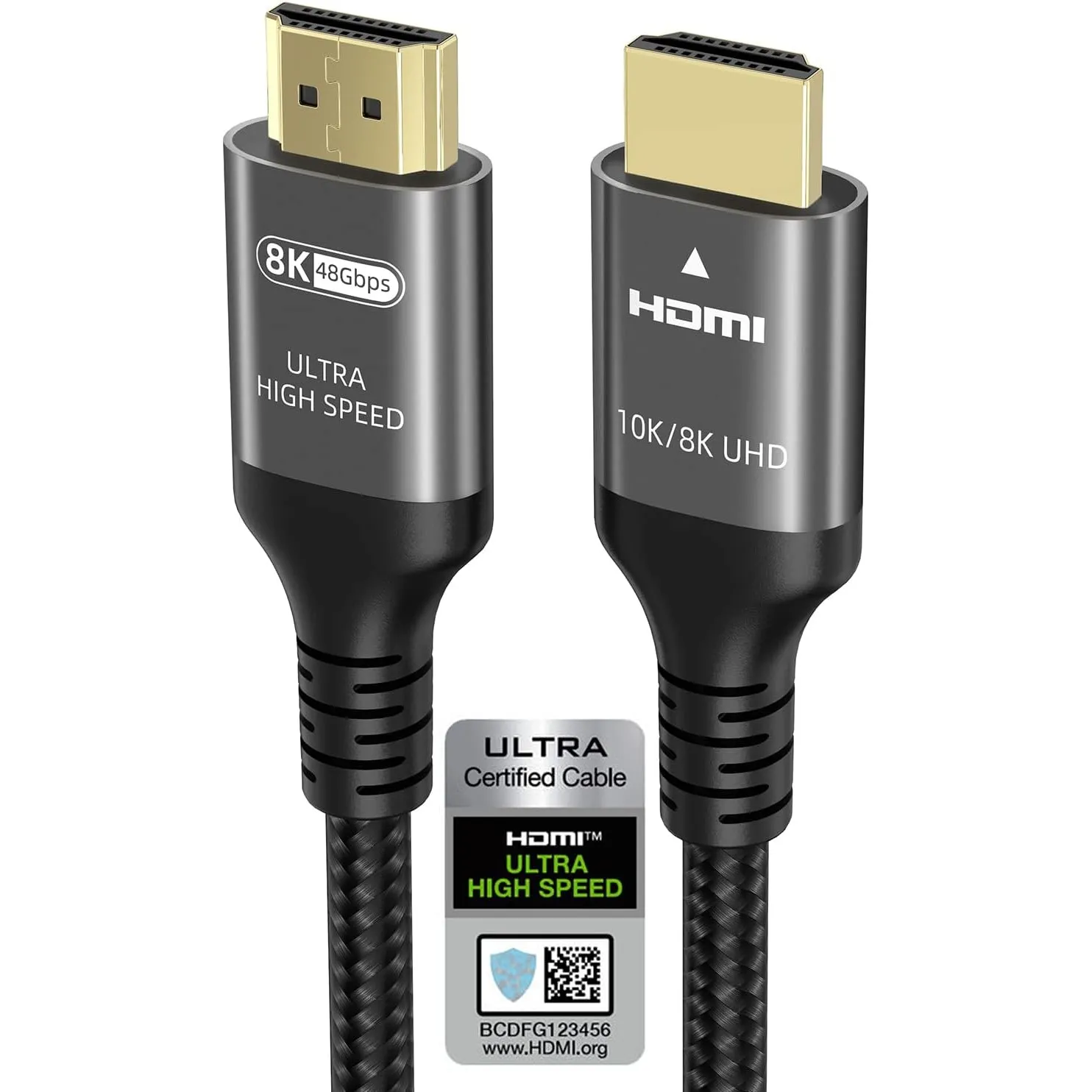 Ubluker 10K 8K 4K HDMI 2.1 Kabel 48Gbps 1M, Zertifiziertes Ultra High Speed