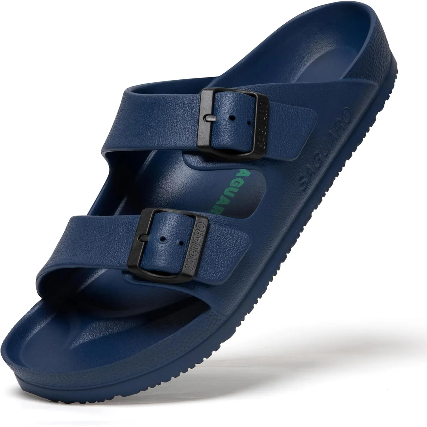 SAGUARO Eva Hausschuhe Herren Pantoletten Damen Leicht Gr.36-47 | Unisex Badelatschen, Badeschuhe, Elastisch, Klassisch…