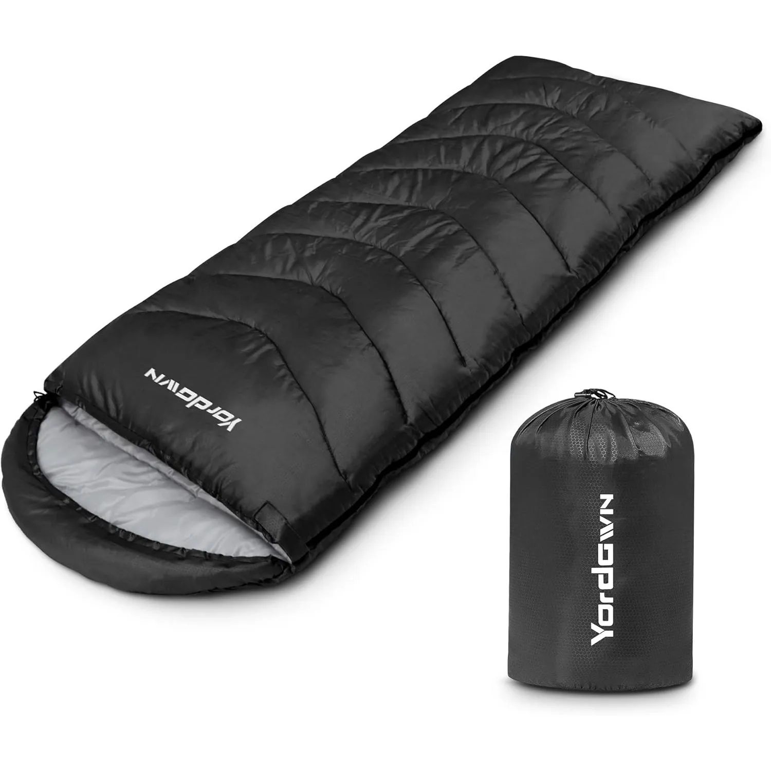Schlafsack Outdoor Camping für Erwachsene Kinder, Schlafsäcke Sommer Winter 3-4 Jahreszeiten, Deckenschlafsack Ultralei…
