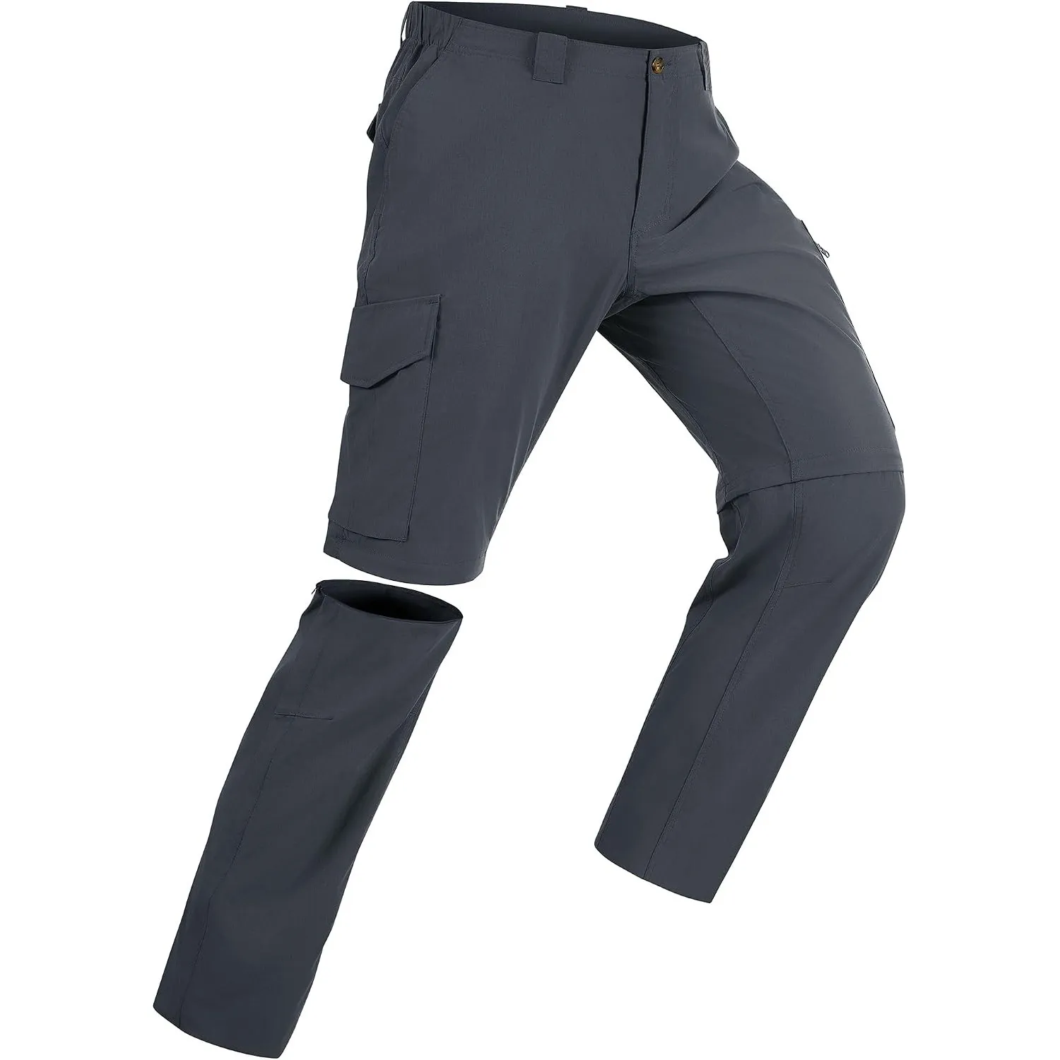33,000ft Wanderhose Herren Zip Off Trekkinghose Atmungsaktiv Abnehmbar Hose | Stretch Outdoorhose mit 6 Taschen，Sommer …