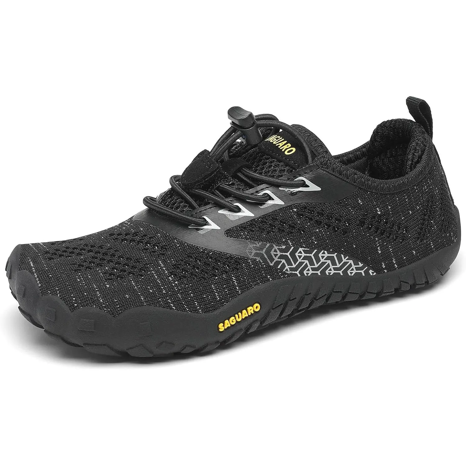 SAGUARO Kinder Barfußschuhe Atmungsaktiv rutschfest Wanderschuhe Leicht Weich Sportschuhe Laufschuhe, Gr.24-36