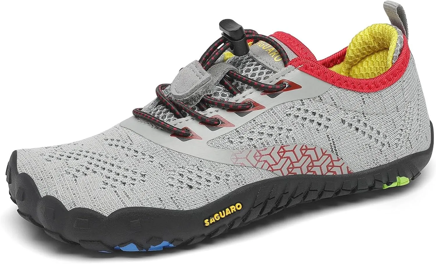 SAGUARO Kinder Barfußschuhe Atmungsaktiv rutschfest Wanderschuhe Leicht Weich Sportschuhe Laufschuhe, Gr.24-36
