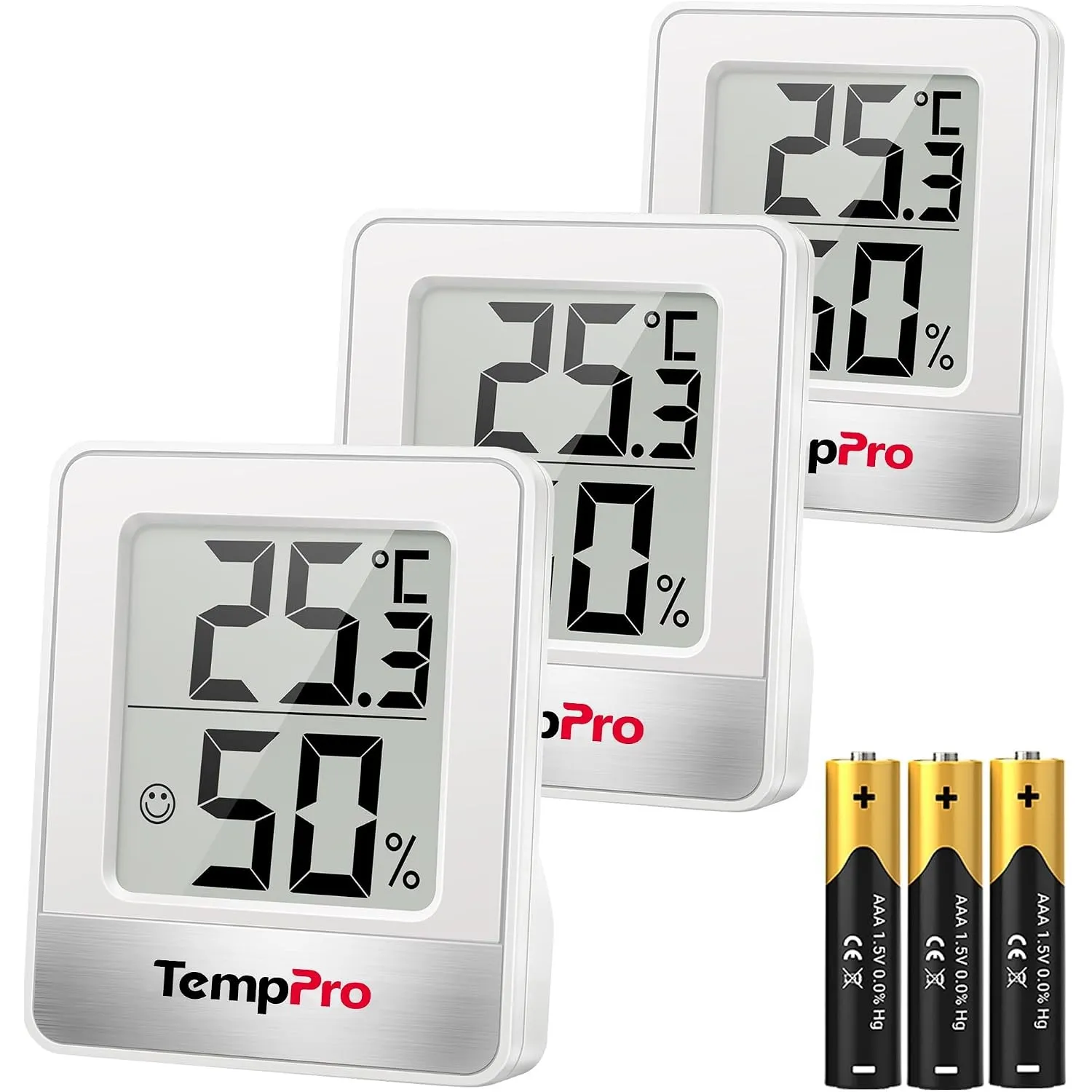 TempPro Thermo-Hygrometer Innen Digital Hygrometer Raumthermometer