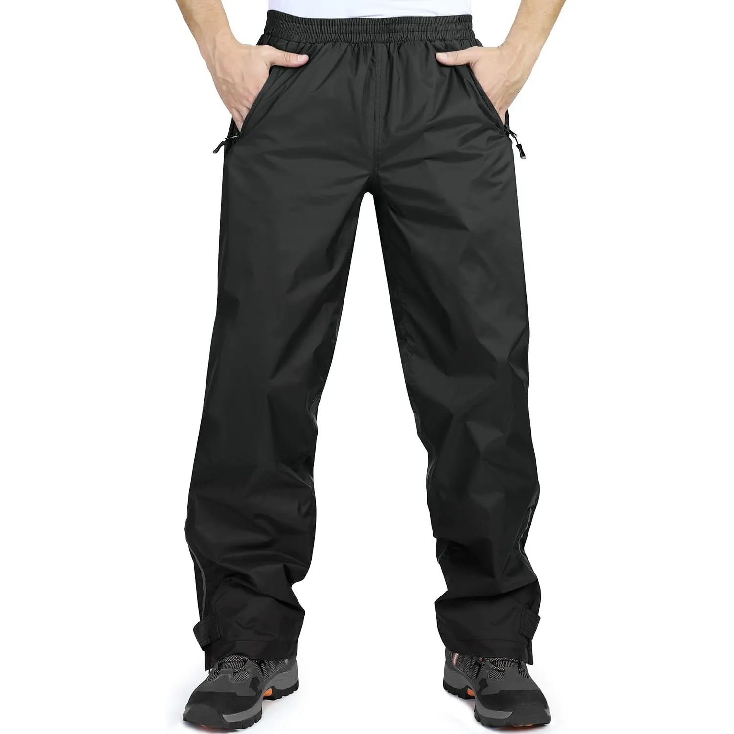 33,000ft wasserdichte Regenhose für Herren Leichte Regenhose Winddichte Outdoorhose zum Wandern Camping Golf