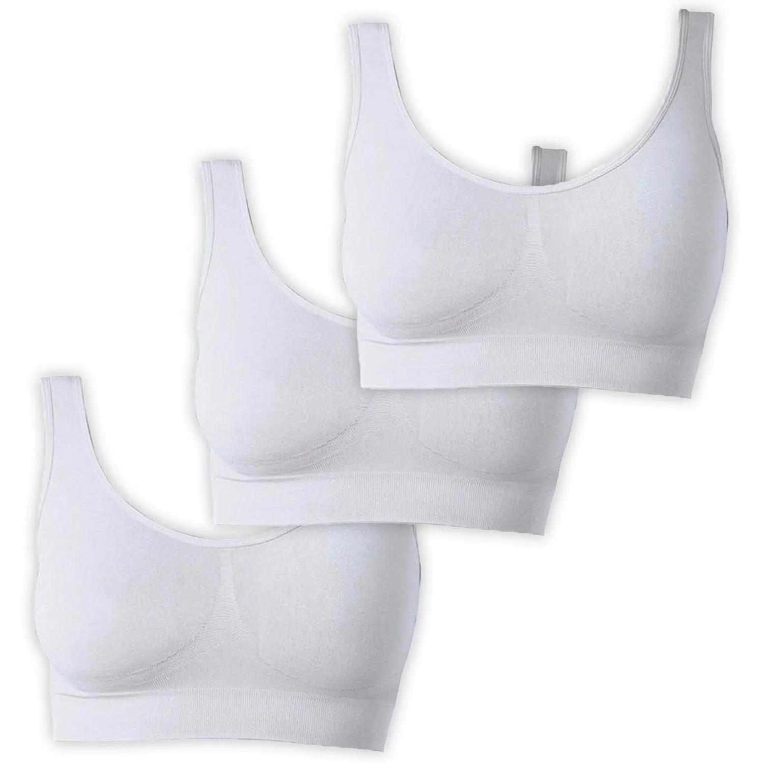 UnsichtBra Bustier Damen BH ohne Buegel | Wohlfühl Bustiers Top | Bügelloser Soft Bra | Schlaf Still Sport Bralette in …