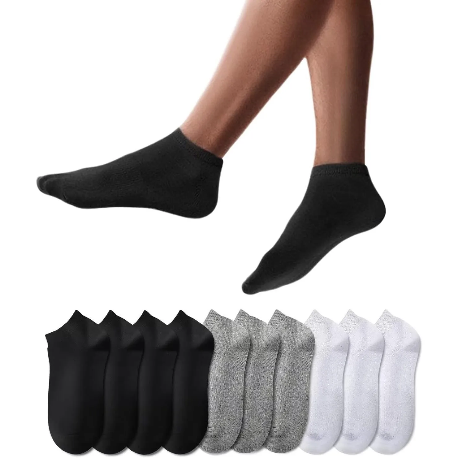 YouShow Sneaker Socken Herren Damen 10/20 Paar Kurzsocken Baumwolle