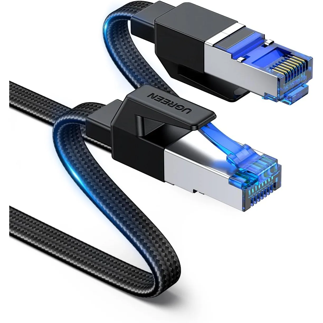 UGREEN CAT 8 LAN Kabel 40000Mbit/s Netzwerkkabel Ethernet Kabel (2M)