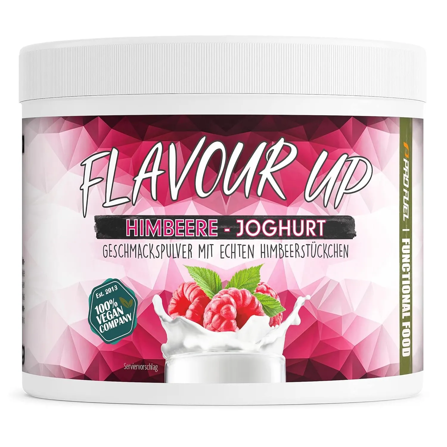 Geschmackspulver Himbeere Joghurt 250 g - Flavour Powder | Leckerer Geschmack und Süße - Nur 10 kcal pro Portion - Viel…