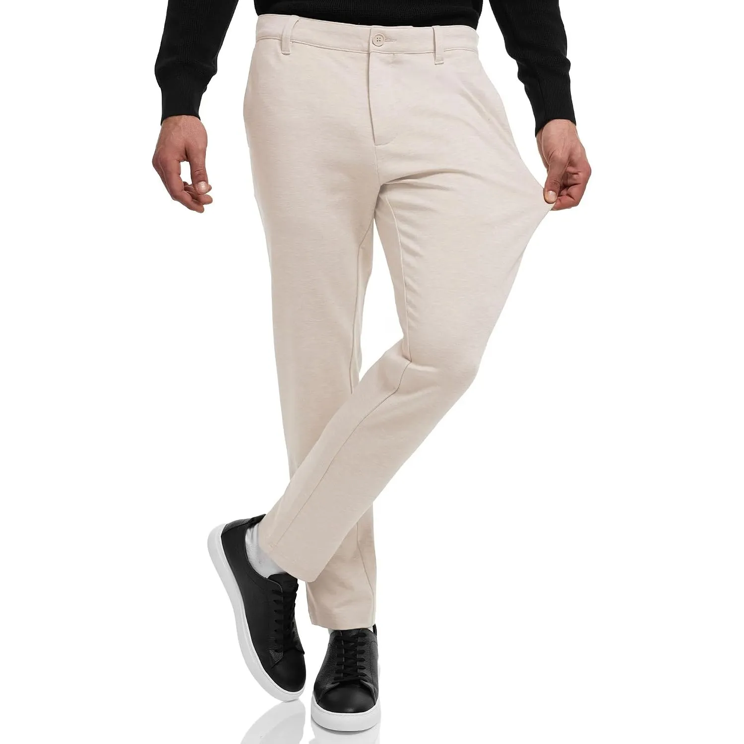 Indicode Herren Rodekro Performance Pants Chinohose Stoffhose mit Stretch