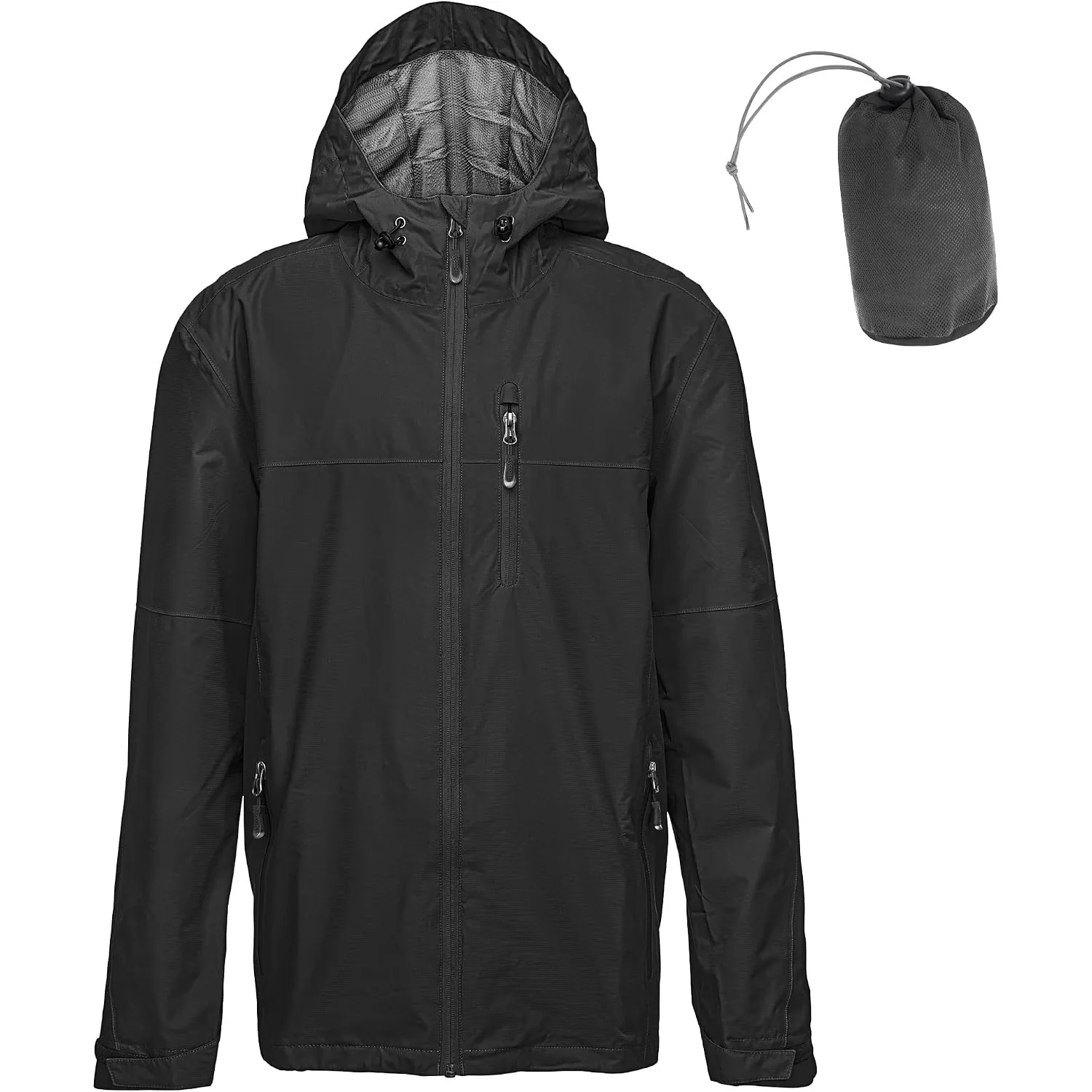 33,000ft Regenjacke Herren Wasserdicht Atmungsaktiv Packbare Leichte Jacke
