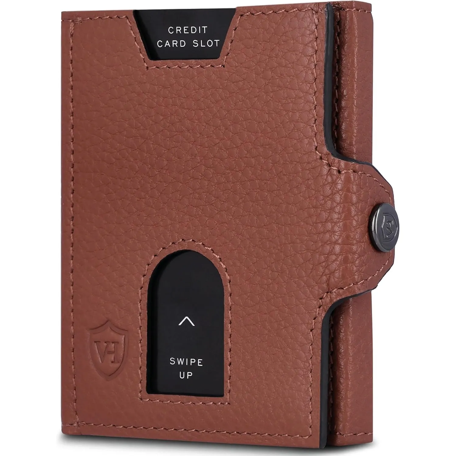 VON HEESEN Slim Wallet mit Münzfach & RFID-Schutz - Leder Geldbeutel - Mini Geldbörse für Herren und Damen - Kartenetui…