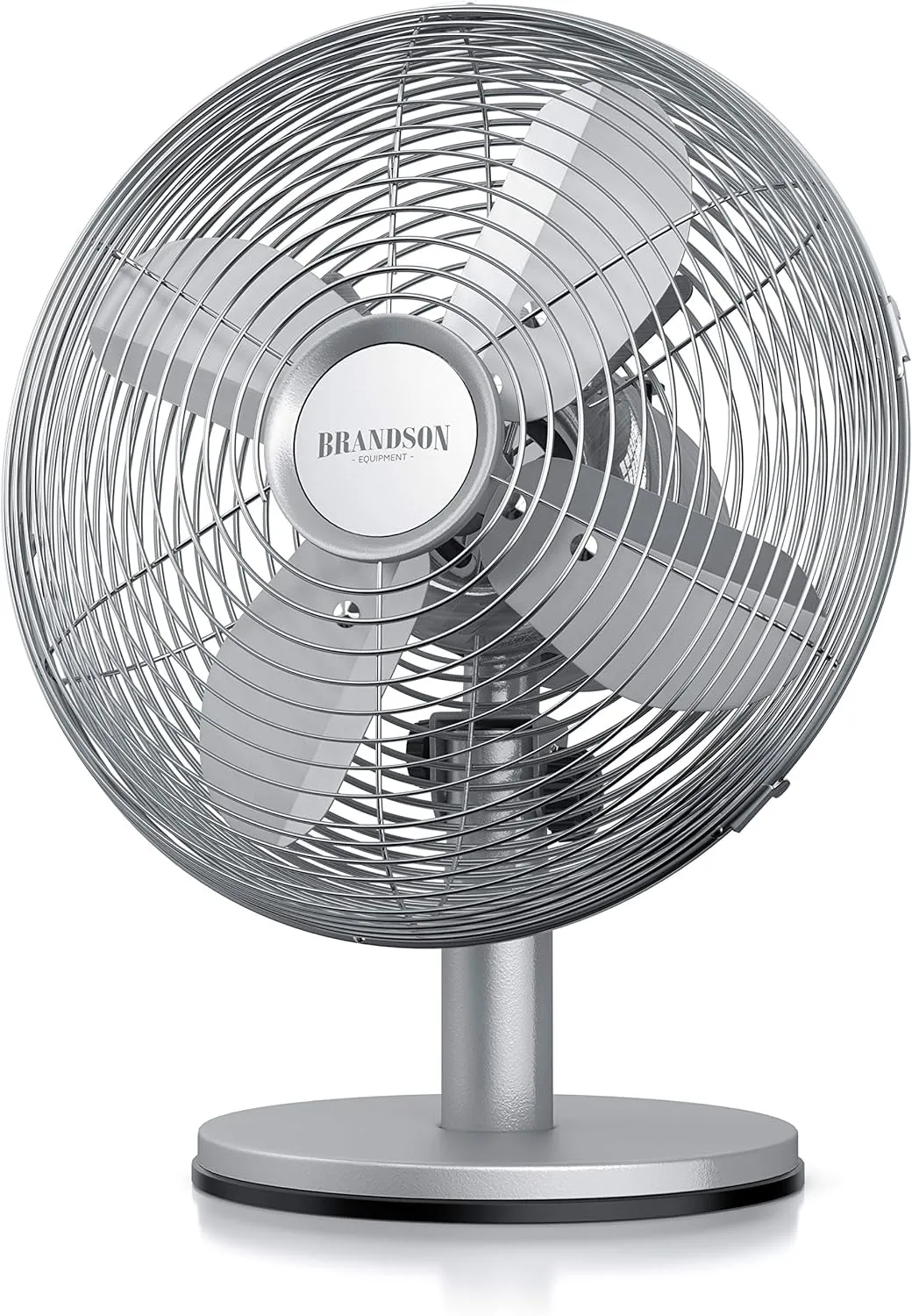 Brandson - Table fan design retro - fan with 3 speed settings - mobile fan - oscillation 80° - tilt angle approx. 40° -…