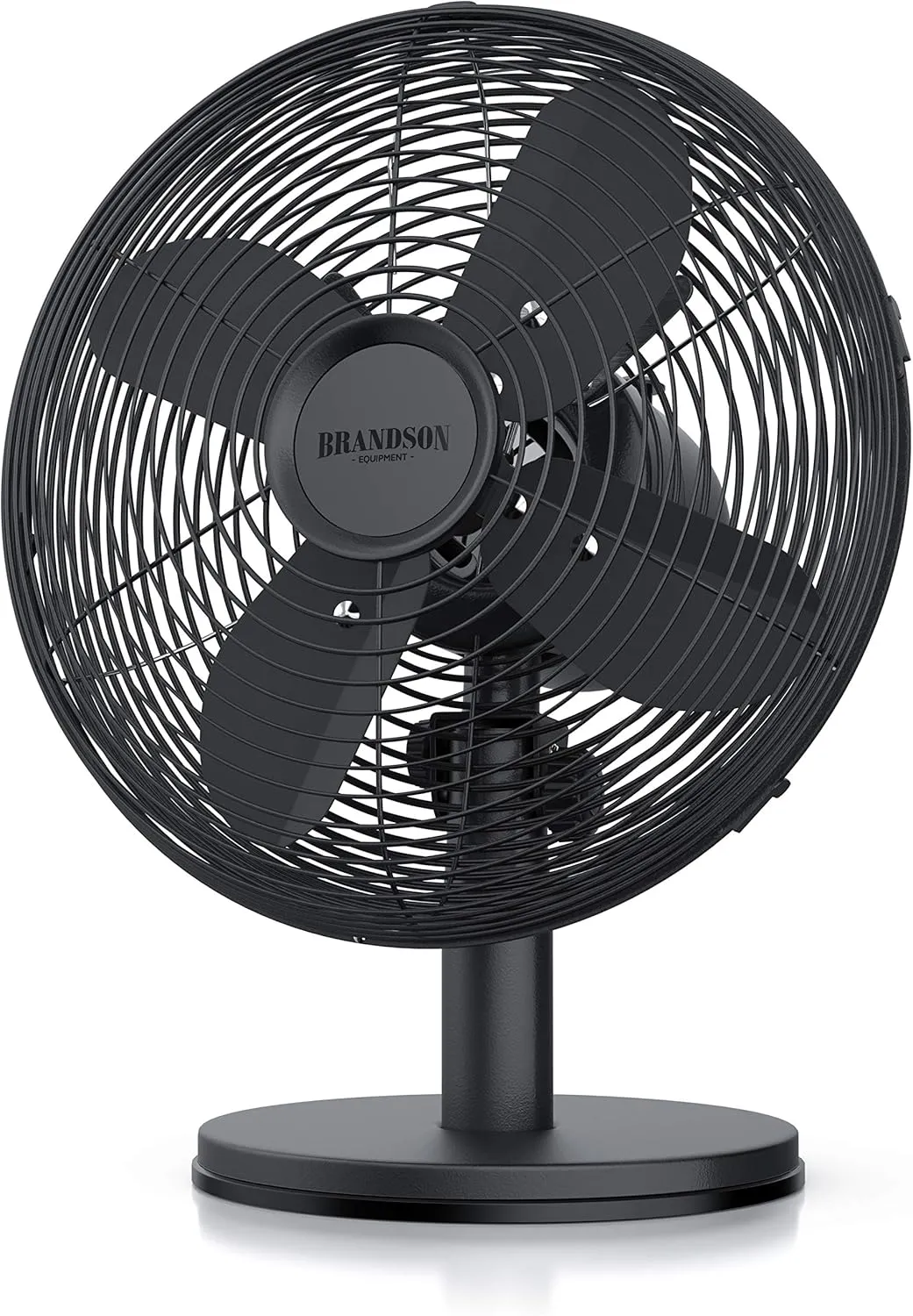 Brandson - Table fan design retro - fan with 3 speed settings - mobile fan - oscillation 80°, tilt angle approx. 40° - …