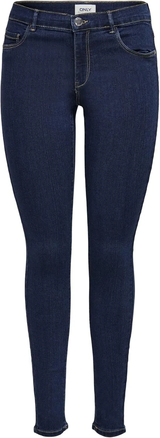 ONLY ONLRAIN REG Skinny DNM NOOS Frauen Jeans blau Basics, Streetwear