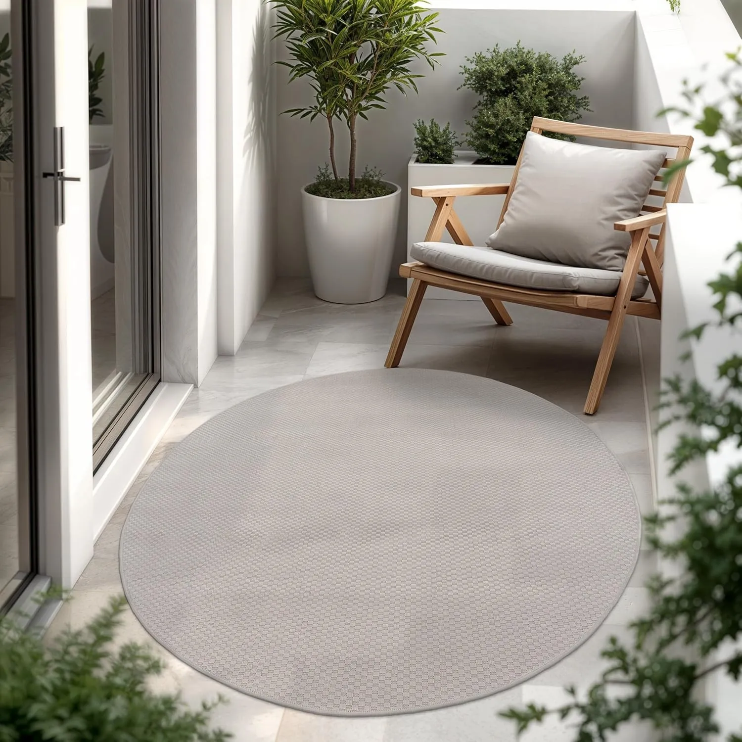 Paco Home Outdoor Teppich, Wetterfest Pflegeleicht Küchenteppich Ideal für Terrasse Balkon Garten, Flachgewebe Sisalopt…