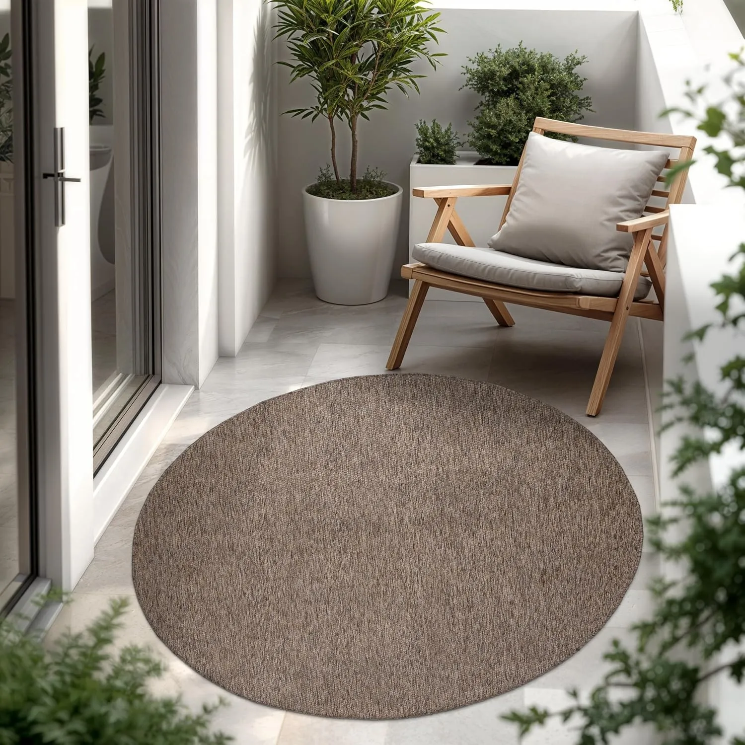 Paco Home Outdoor Teppich, Wetterfest Pflegeleicht Küchenteppich Ideal für Terrasse Balkon Garten, Flachgewebe Sisalopt…
