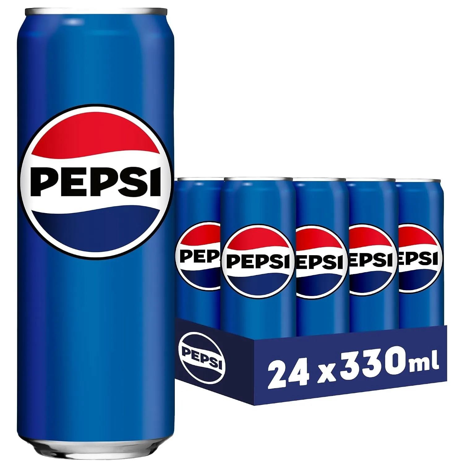 Pepsi Cola, Das Original von Pepsi, Koffeinhaltige Cola in der Dose, EINWEG Dose (24 x 0.33 l) (Verpackungsdesign kann …