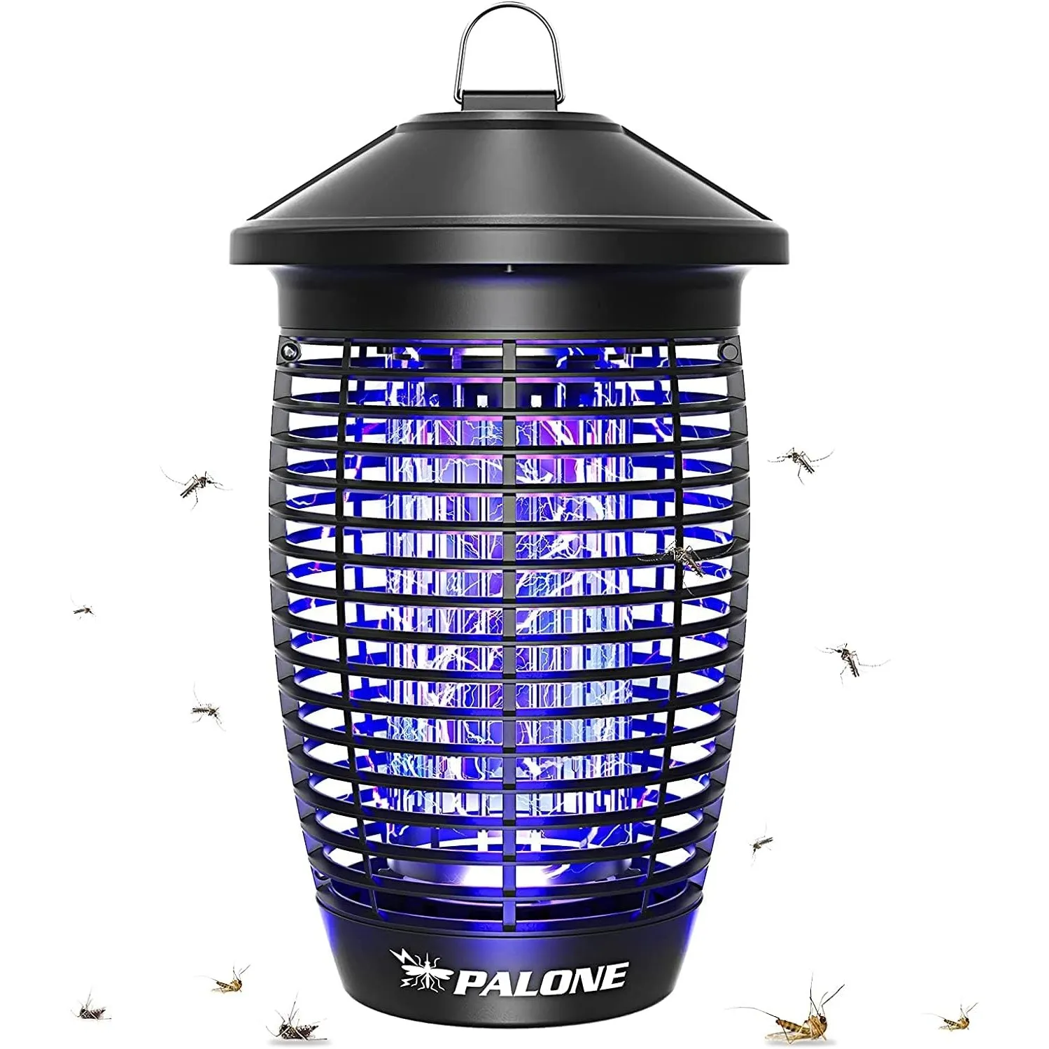 PALONE Elektrischer Insektenvernichter 20W 4500V, Insektenfalle Mückenlampe mit UV-Licht, Keine Giftigen Chemikalien, W…