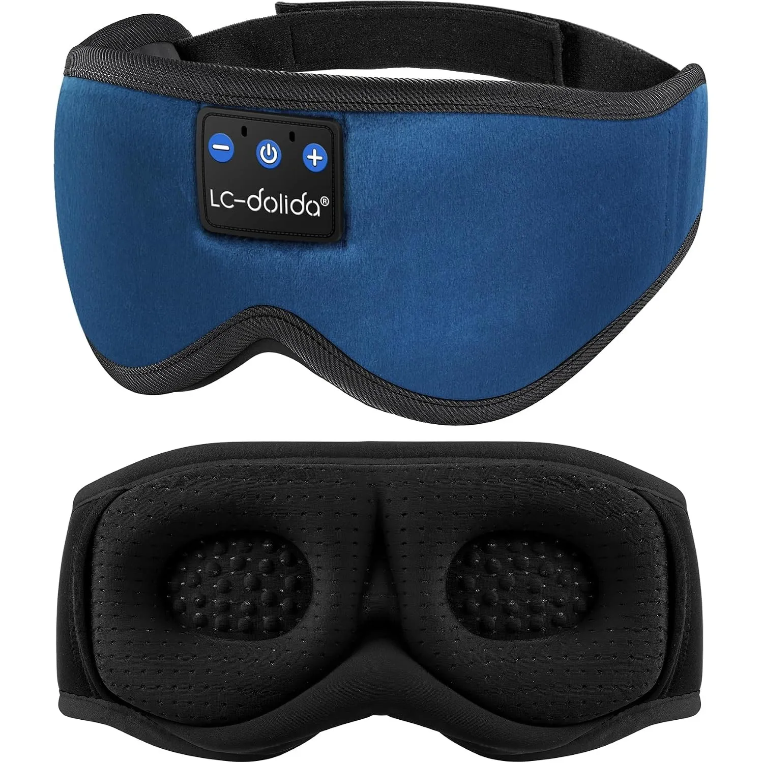 LC-dolida Schlafmaske mit Kopfhörer Bluetooth Schlafkopfhörer