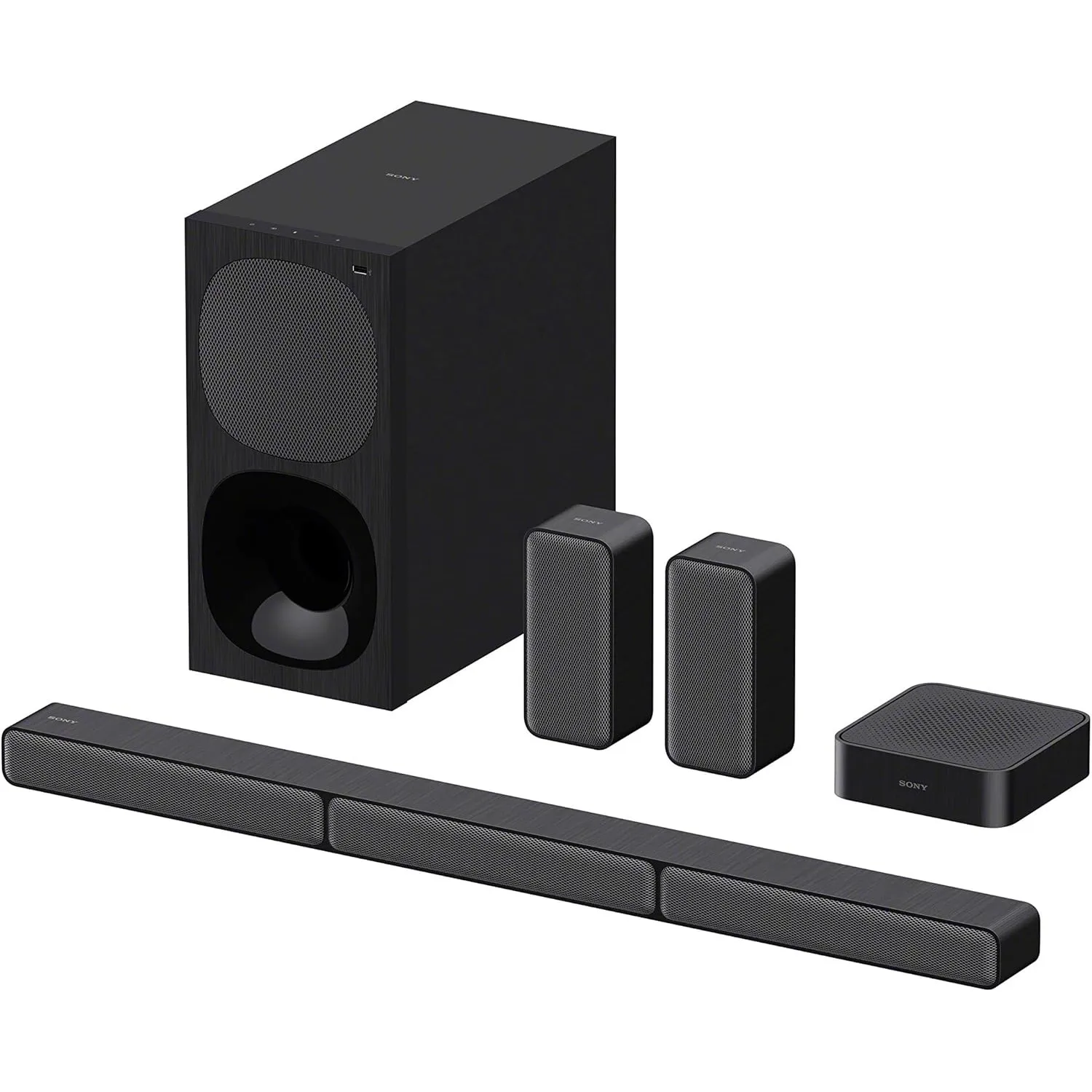 Sony HT-S40R 5.1ch 600W Soundbar für TV mit Subwoofer und kabellosem Rear Speaker mit Bluetooth
