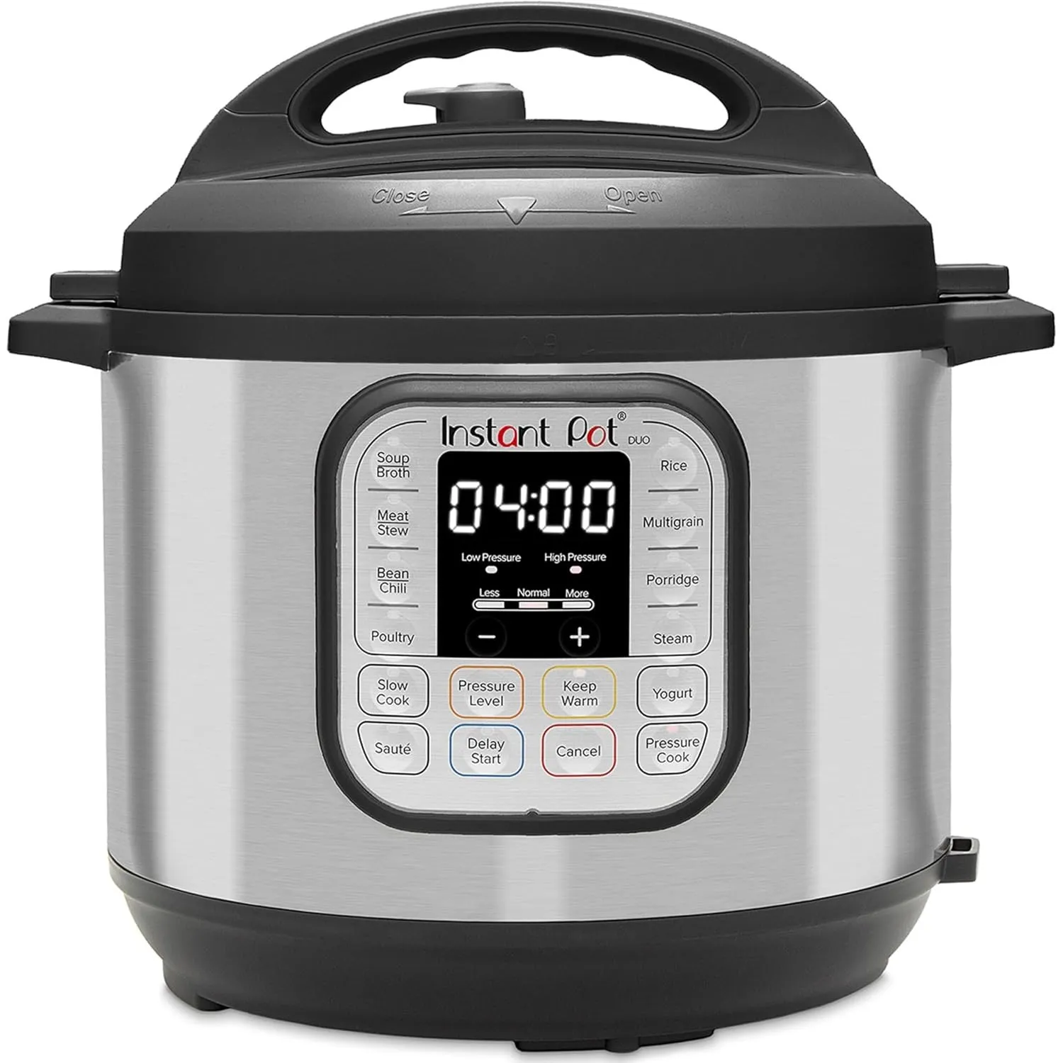 Instant Pot Duo 7-in-1-Multikocher 5,7 l – gebürstetes Edelstahl, großer Schnellkochtopf, Schongarer, Reiskocher, Saute…