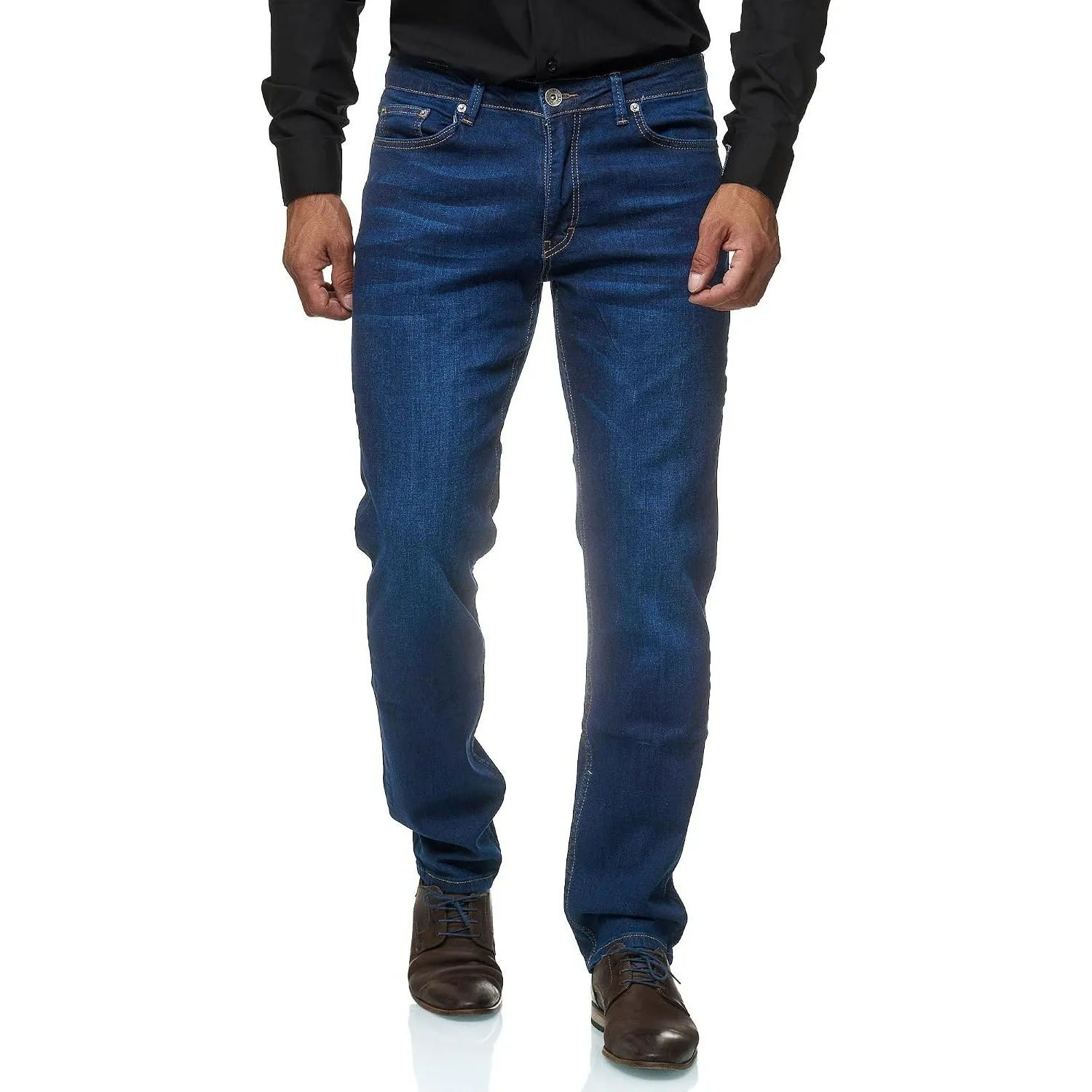 JEEL Herren-Jeans - Regular-Fit Straight-Cut