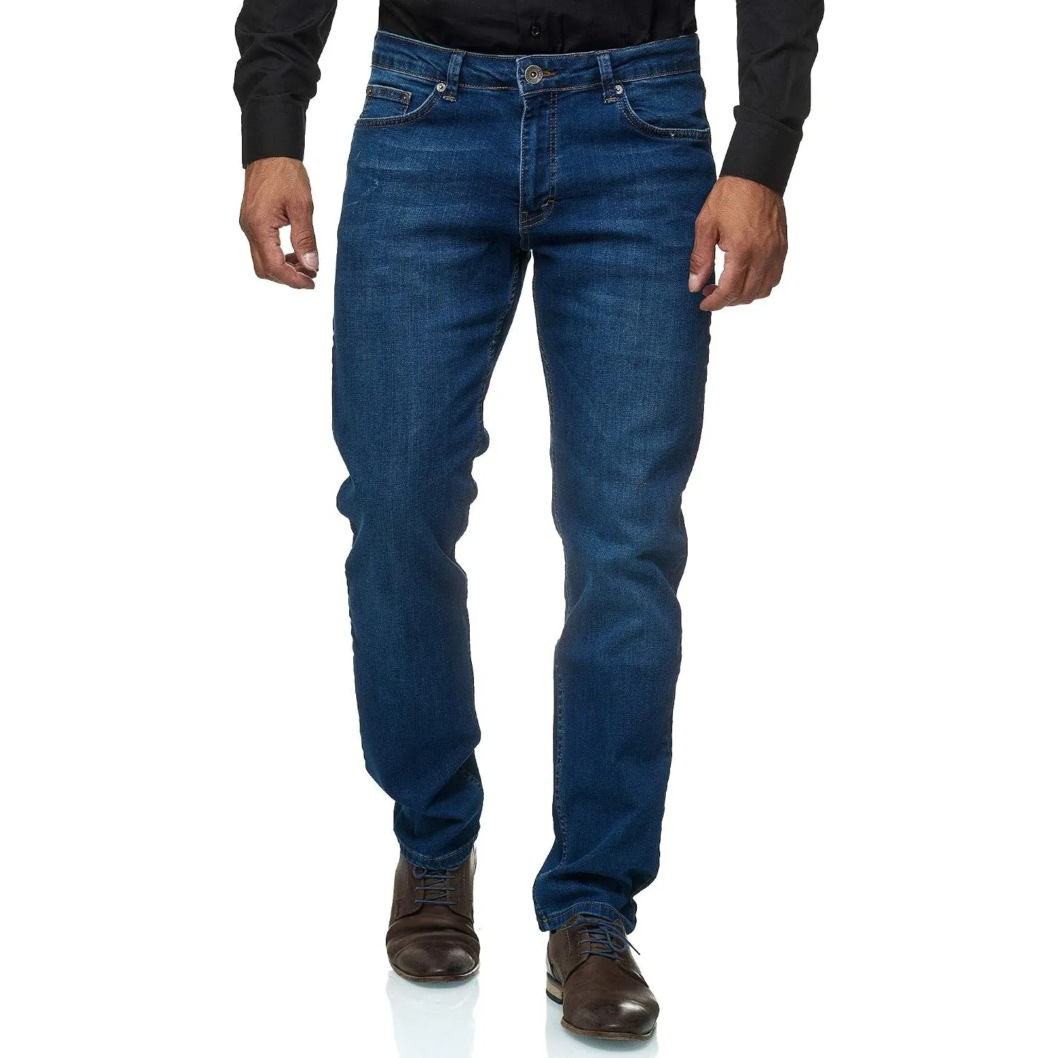 JEEL Herren-Jeans - Regular-Fit Straight-Cut