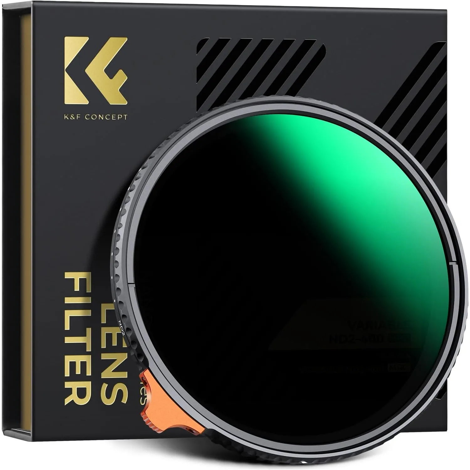 K&F CONCEPT ND Filter 82mm Variabler Graufilter ND2-400 (1-9 Blenden)