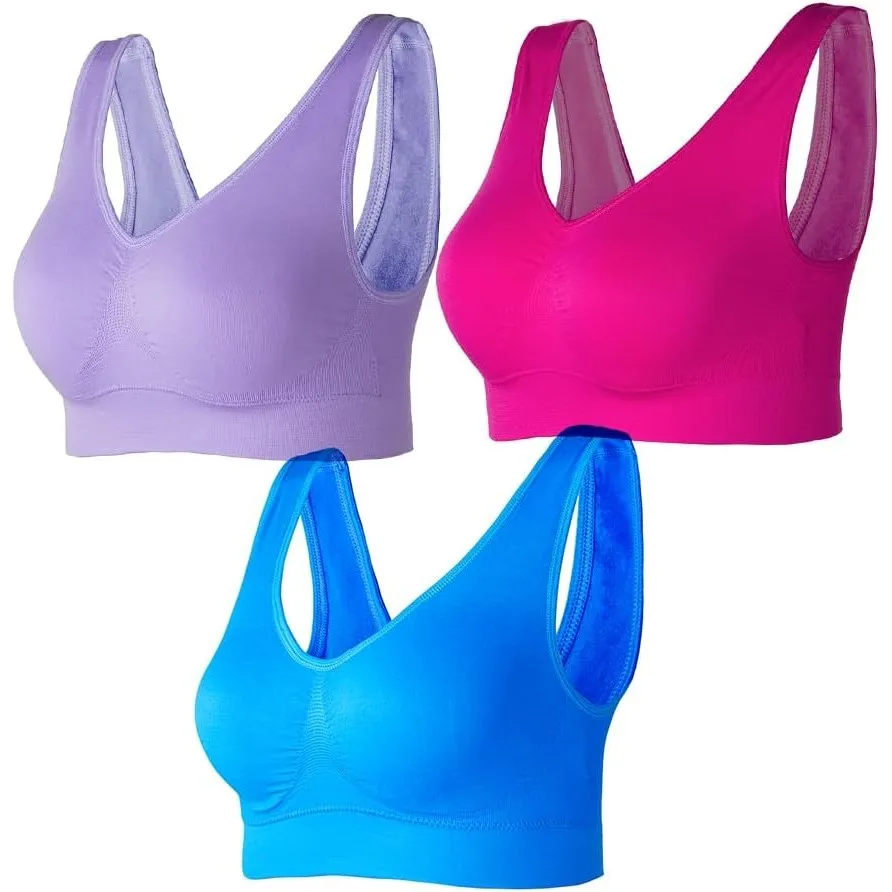 Lemef Damen Seamless Sport BH mit Merfarben Wohlfühl-BH