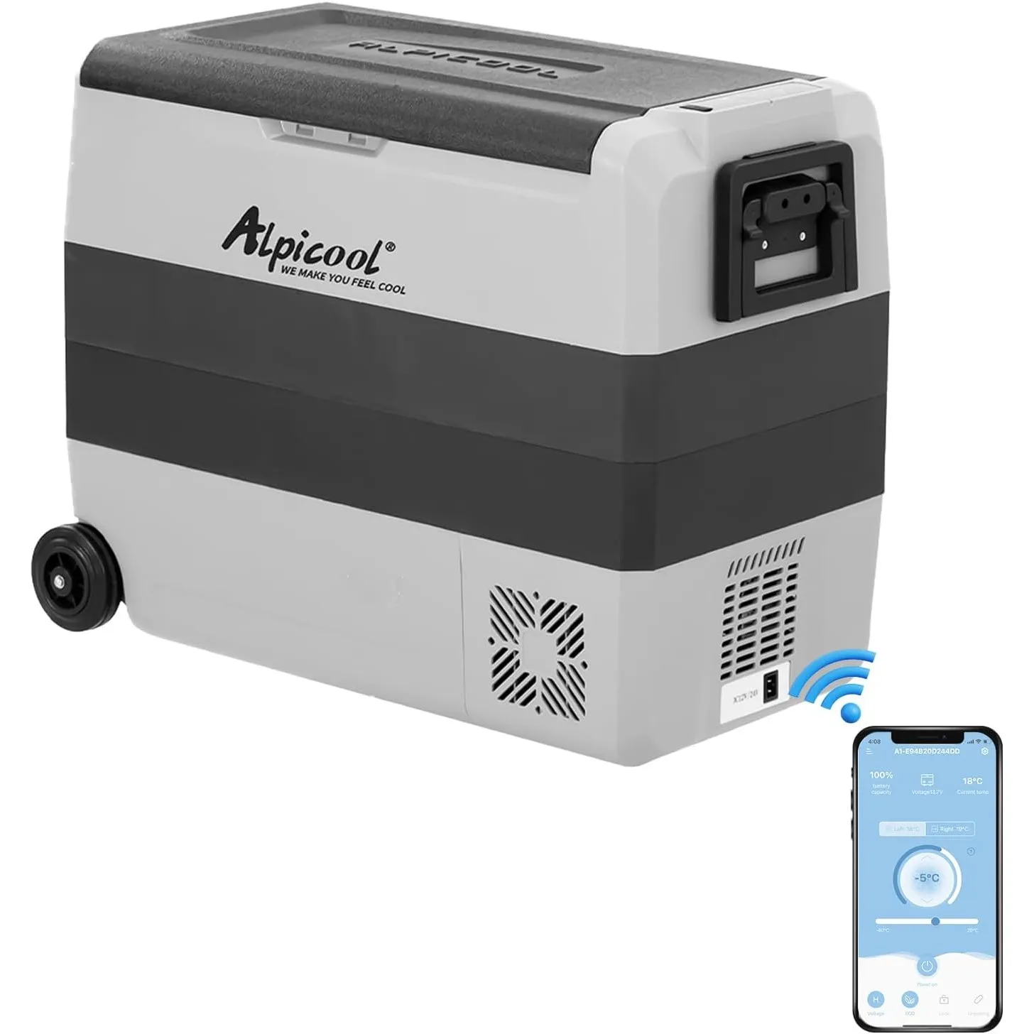 Alpicool T60 60L Kompressor Kühlbox 12V tragbarer Kühlschrank elektrische Gefrierbox klein Gefrierschrank für Auto camp…