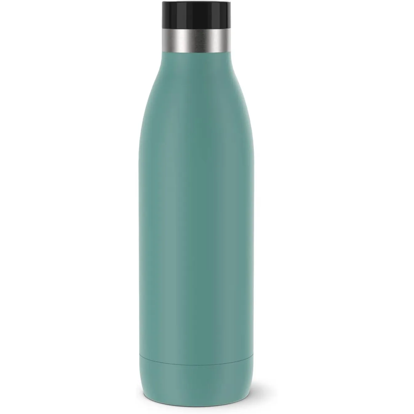 Emsa Bludrop Isolier-Trinkflasche, 0,7 Liter, 100% dicht, Quick-Press Verschluss, Ergonomischer 360° Trinkgenuss,12h wa…