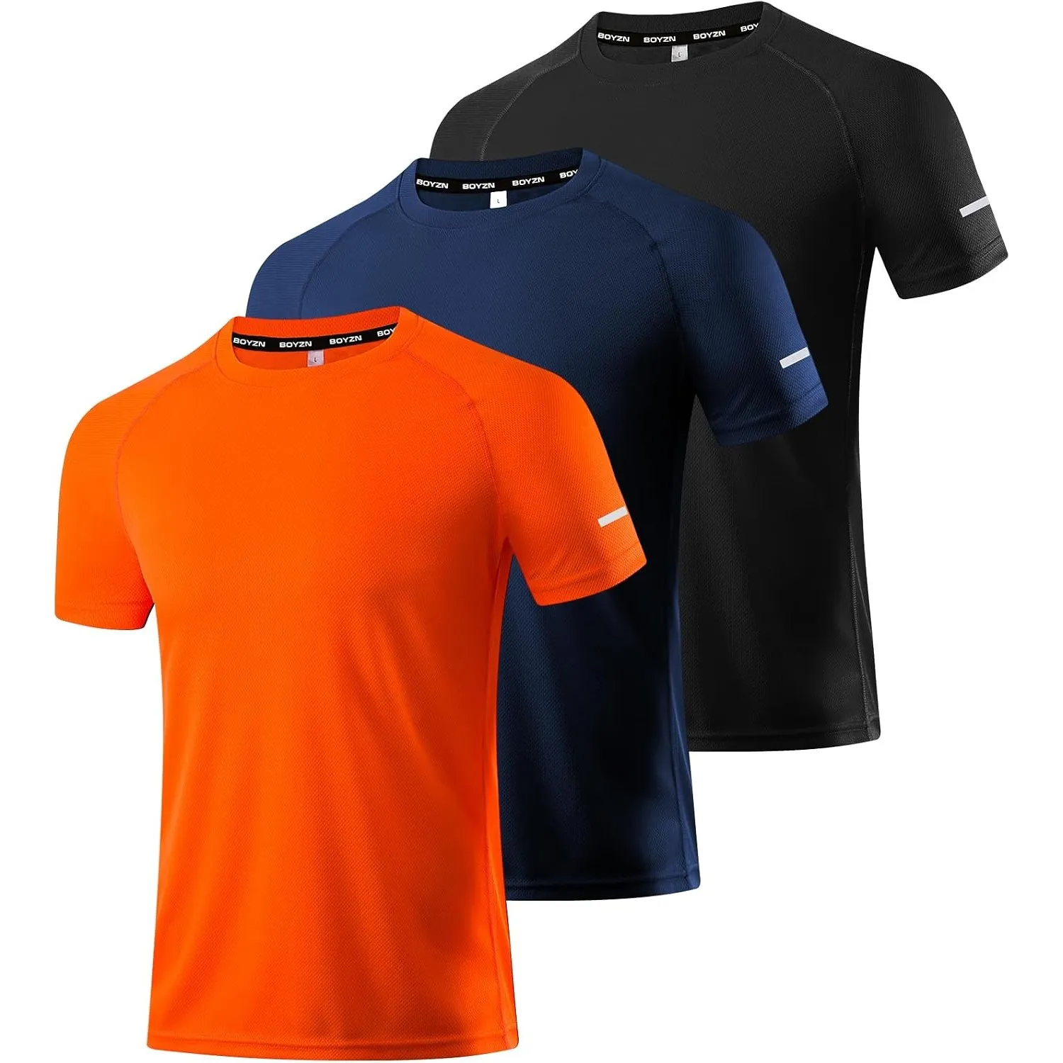 Boyzn 1, 3, 5 or 7er Pack Sport Tshirts Herren Kurzarm T-Shirts Funktionsshirt Laufshirt Schnelltrocknend Atmungsaktive…