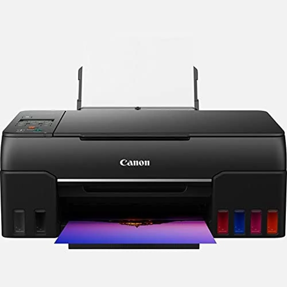 Canon PIXMA G650 MegaTank Drucker Tintenstrahldrucker Scanner Kopierer (4.800 x 1.200 dpi, Fotodrucker 10x15 cm,, LC Di…