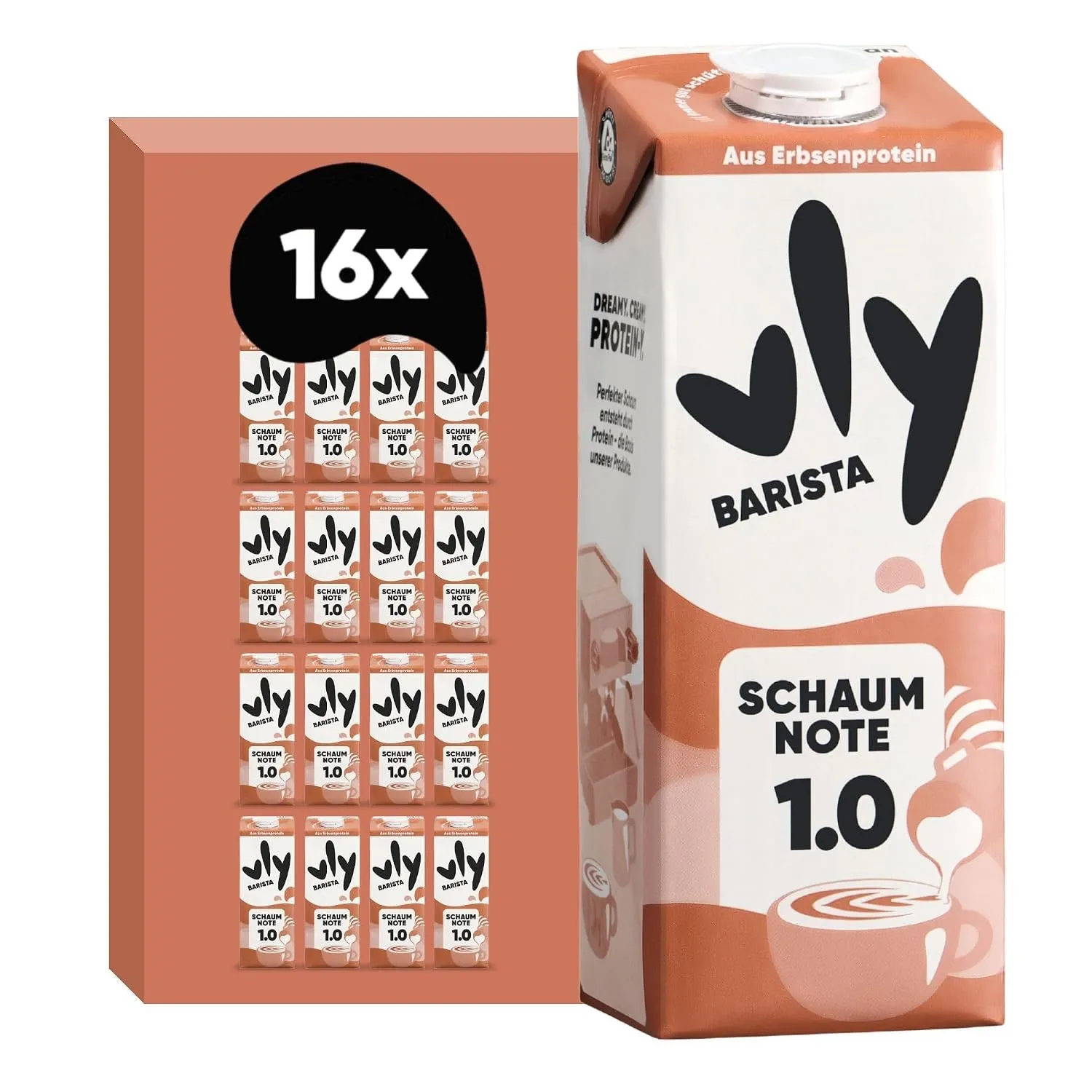 vly BARISTA - Die vegane Milchalternative aus Erbsenprotein | Cremiger Schaum | Reich an Ballaststoffen, Calcium, Vitam…