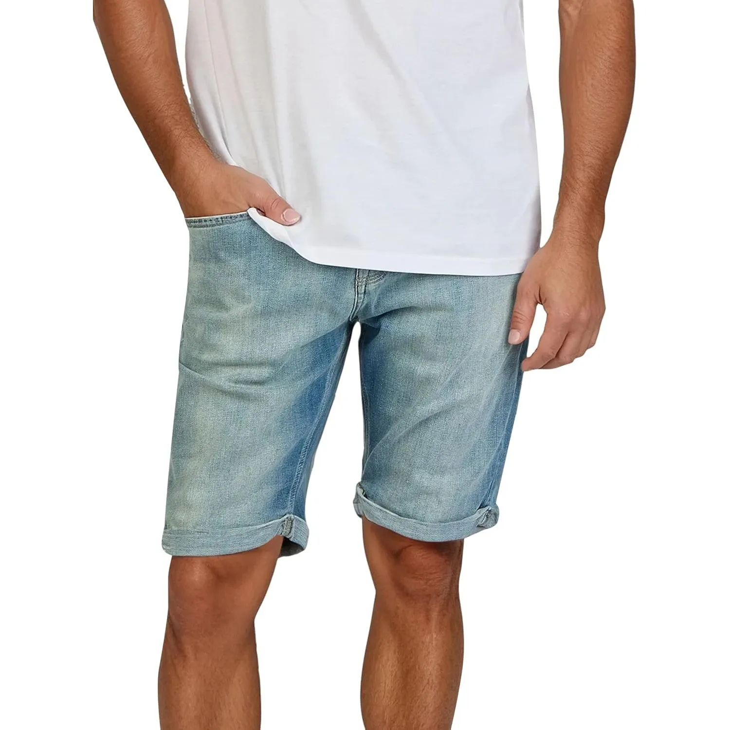 LTB Jeans Shorts Herren Stretch Kurz Slim Fit Corvin Kurze Hosen Bermuda Sommer Denim Einfarbig Blau Grau Schwarz S M L…
